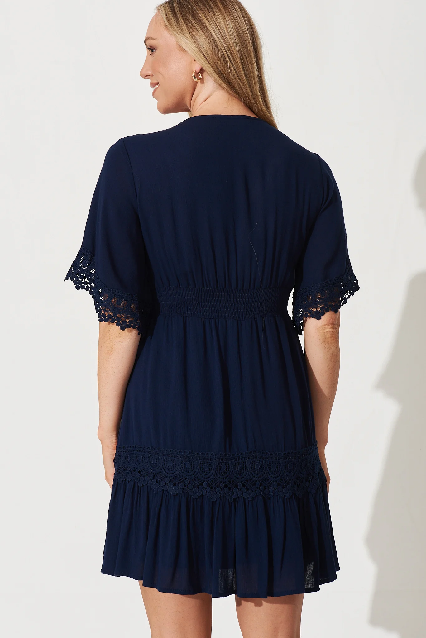 Macca Dress In Navy - Image 4