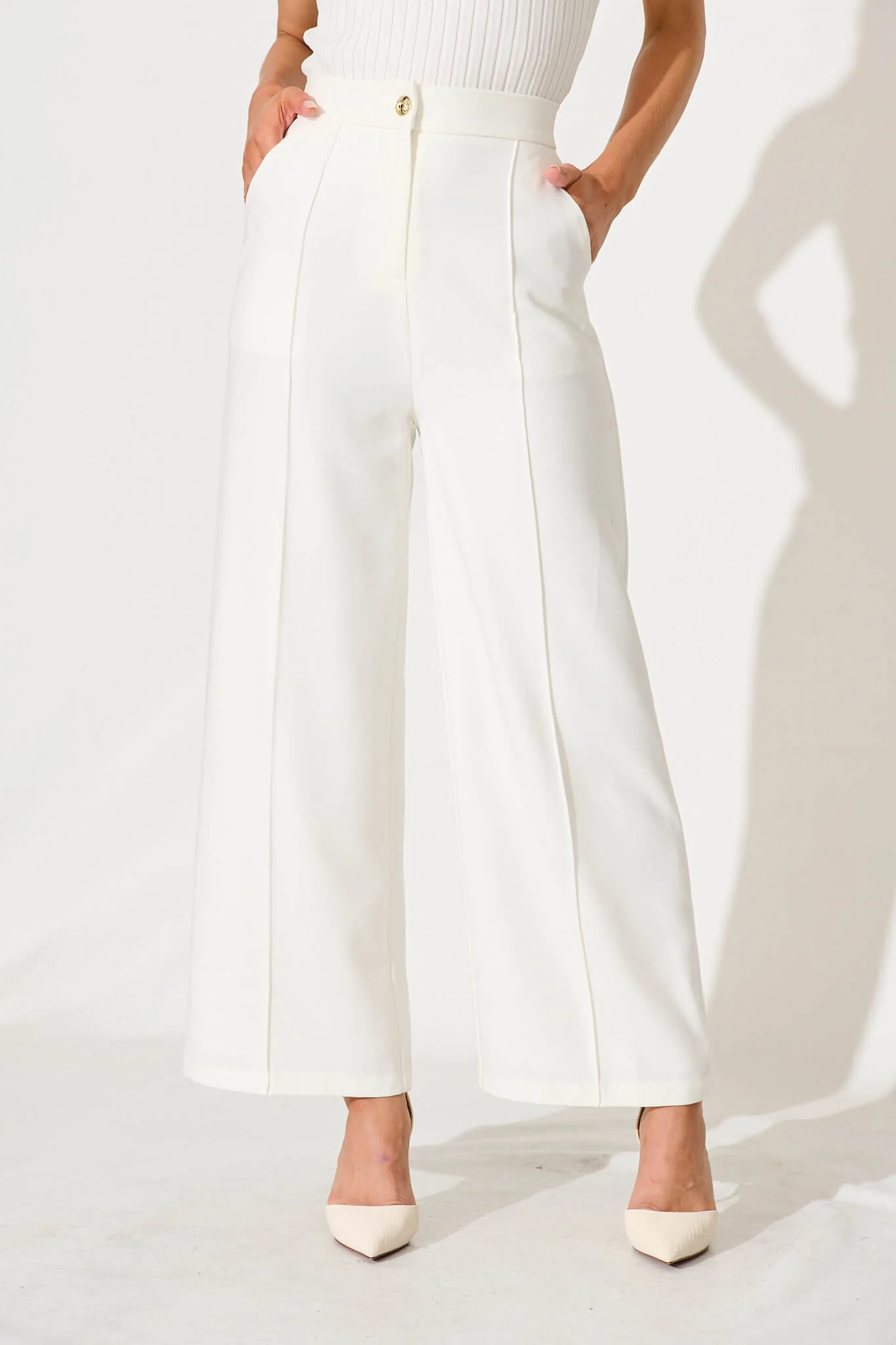 Mantra Pant In White - Image 3