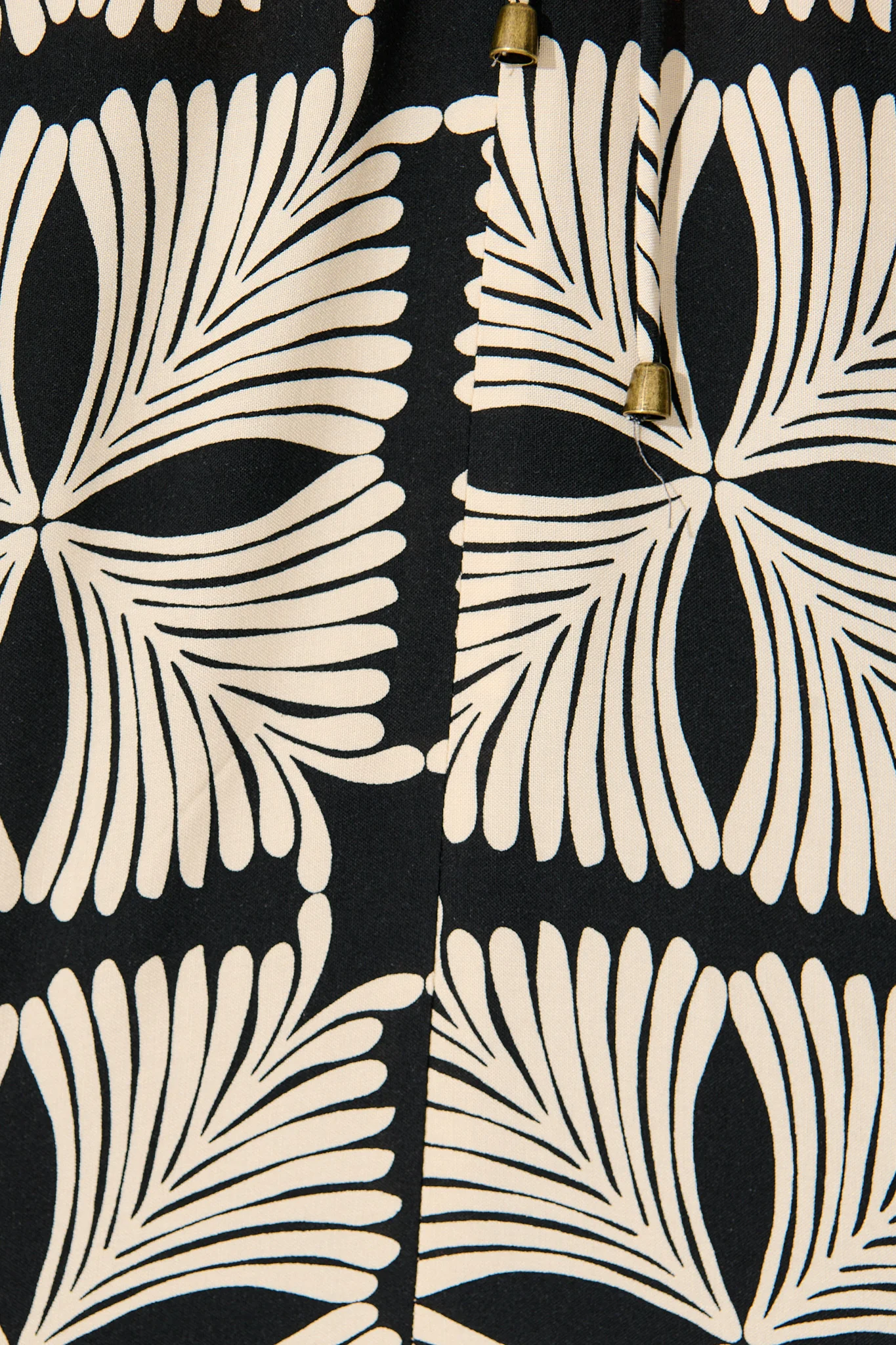 Marcy Top in Cream with Black Tile Print - Image 6