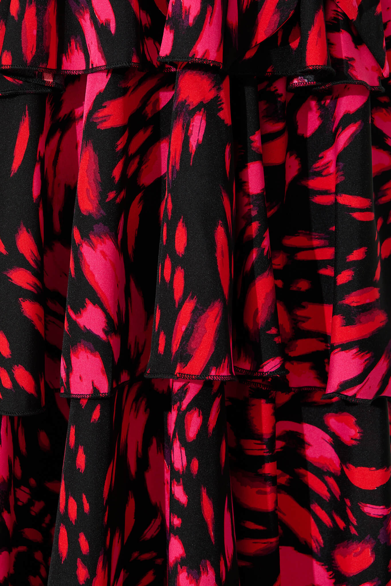 Mariabella Halter Neck Midi Dress in Black with Hot Pink - Image 6
