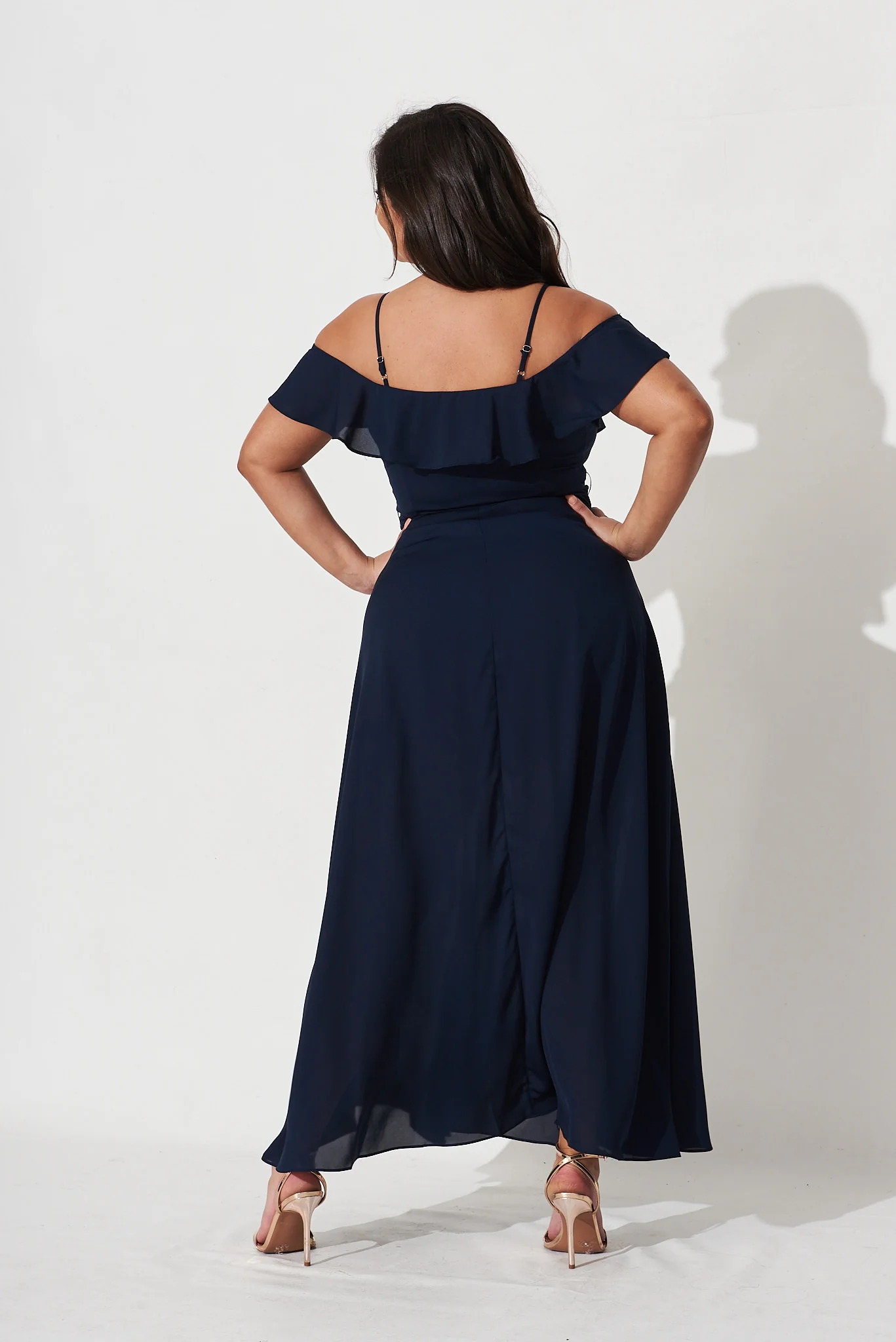 Marit Maxi Dress In Navy - Image 13