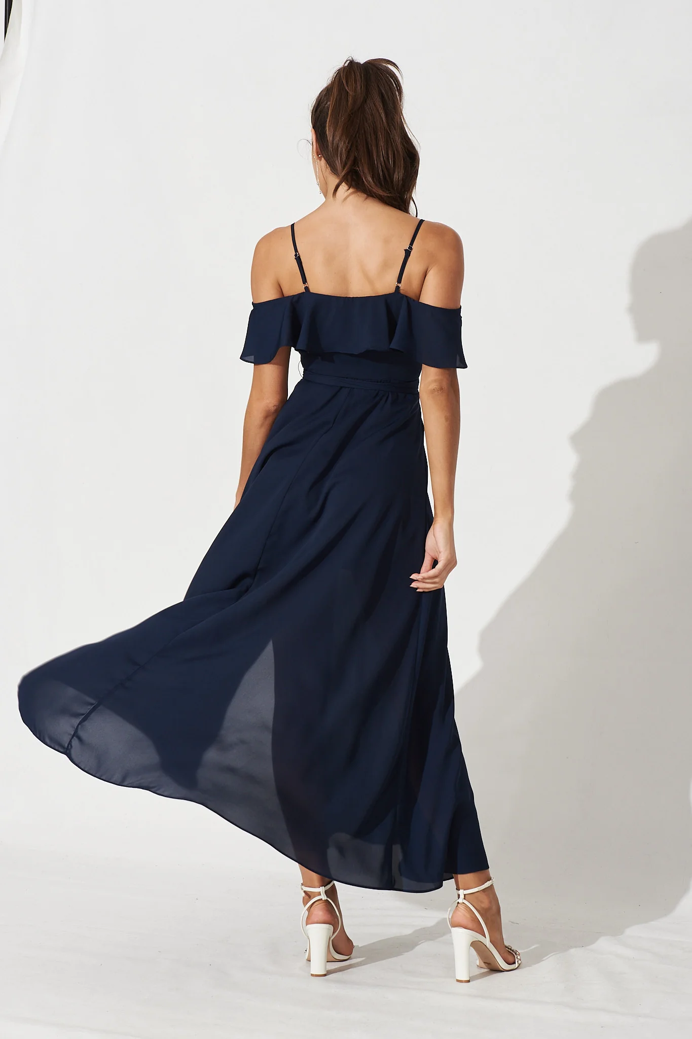 Marit Maxi Dress In Navy - Image 9
