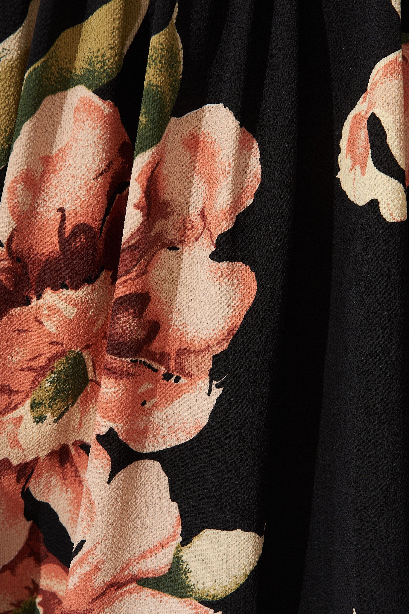 Marliboo Mock Wrap Top In Black With Blush Floral - Image 10