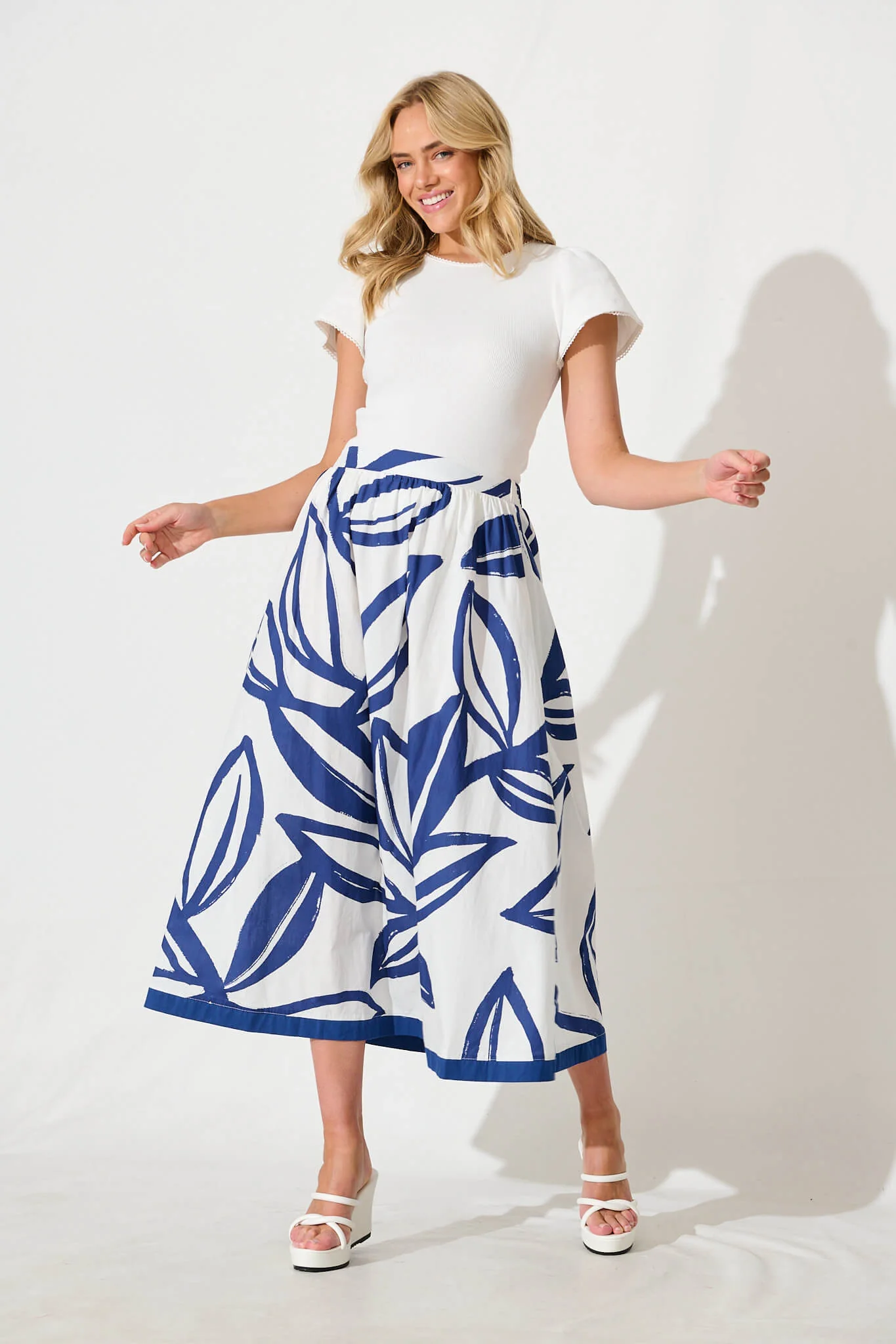 Marsha Top In White Cotton - Image 7