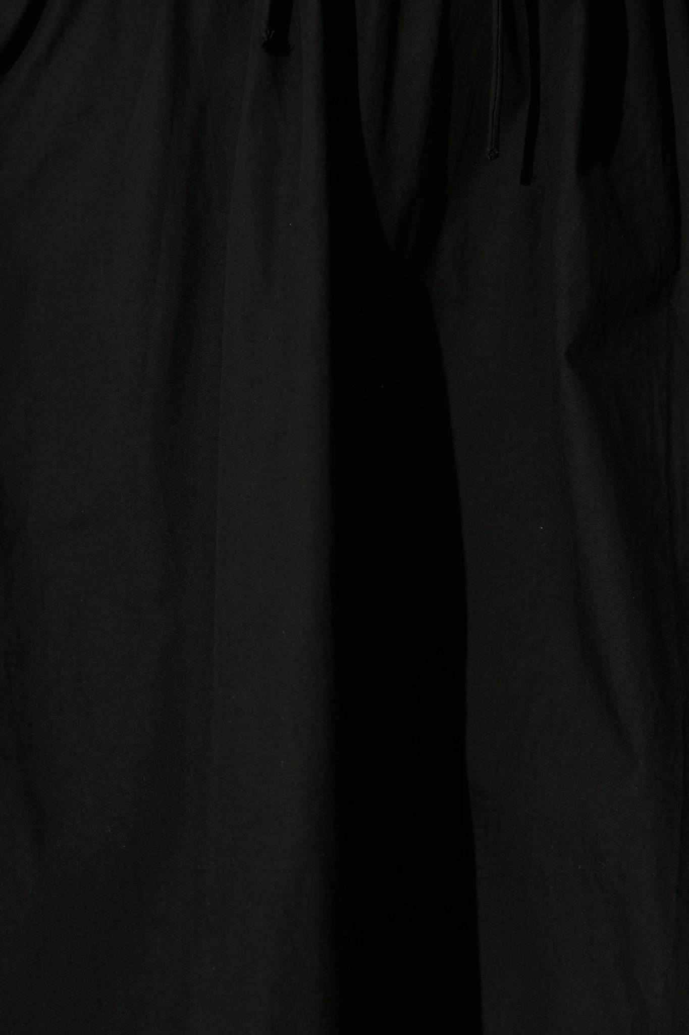 Maye Smock Dress in Black Cotton - Image 7