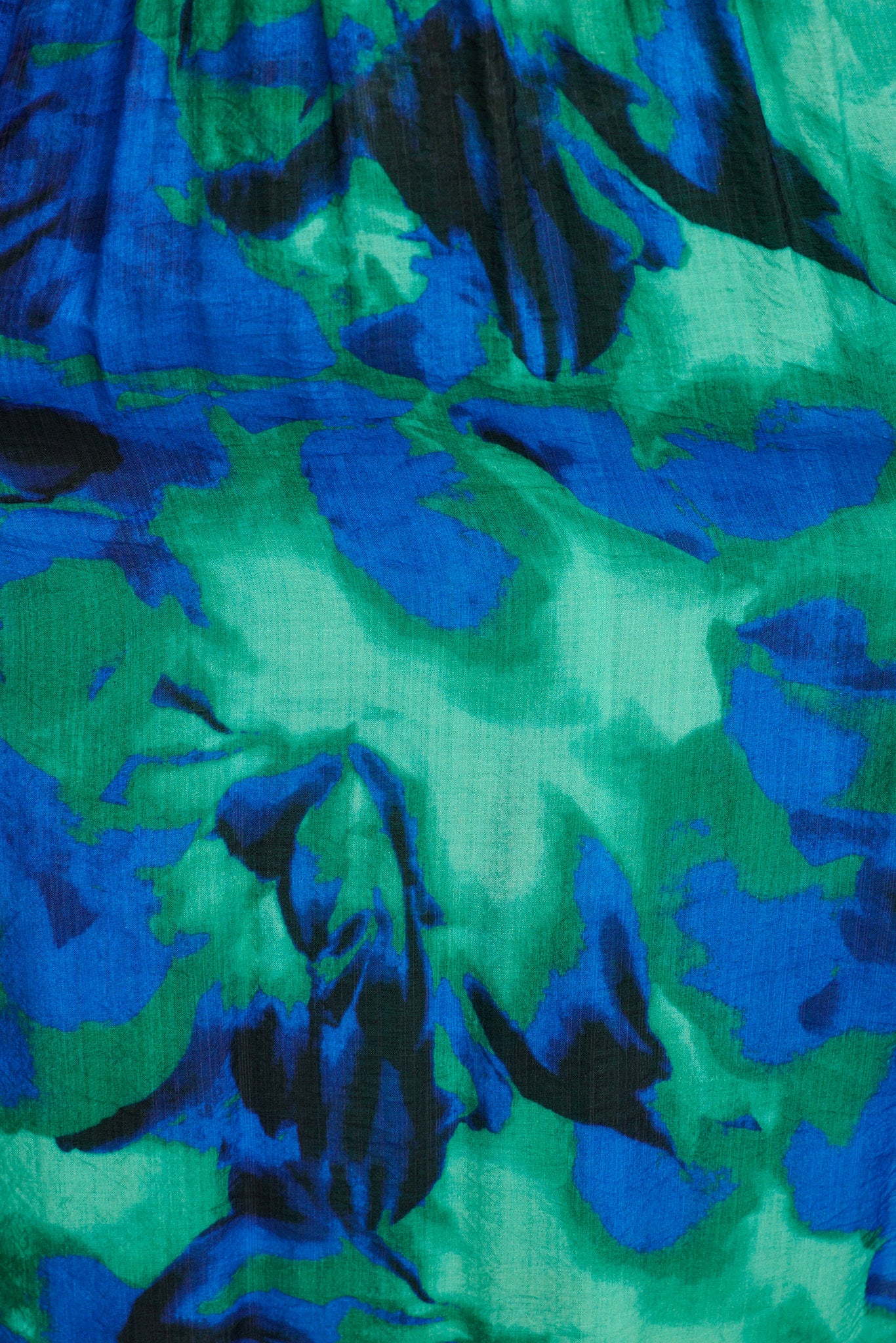 Meadow Sung Maxi Sundress in Blue and Green Watercolour Print - Image 10