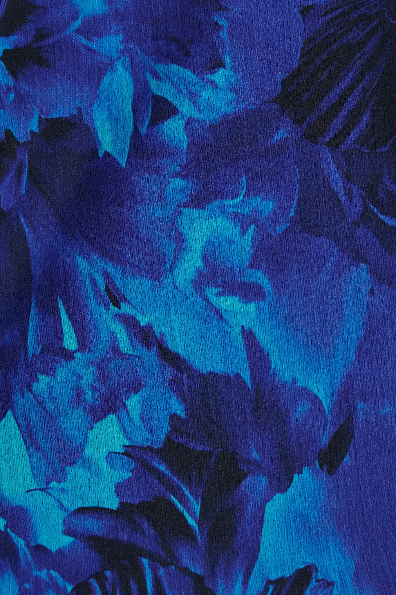 Melina Top in Blue Watercolour Chiffon - Image 6