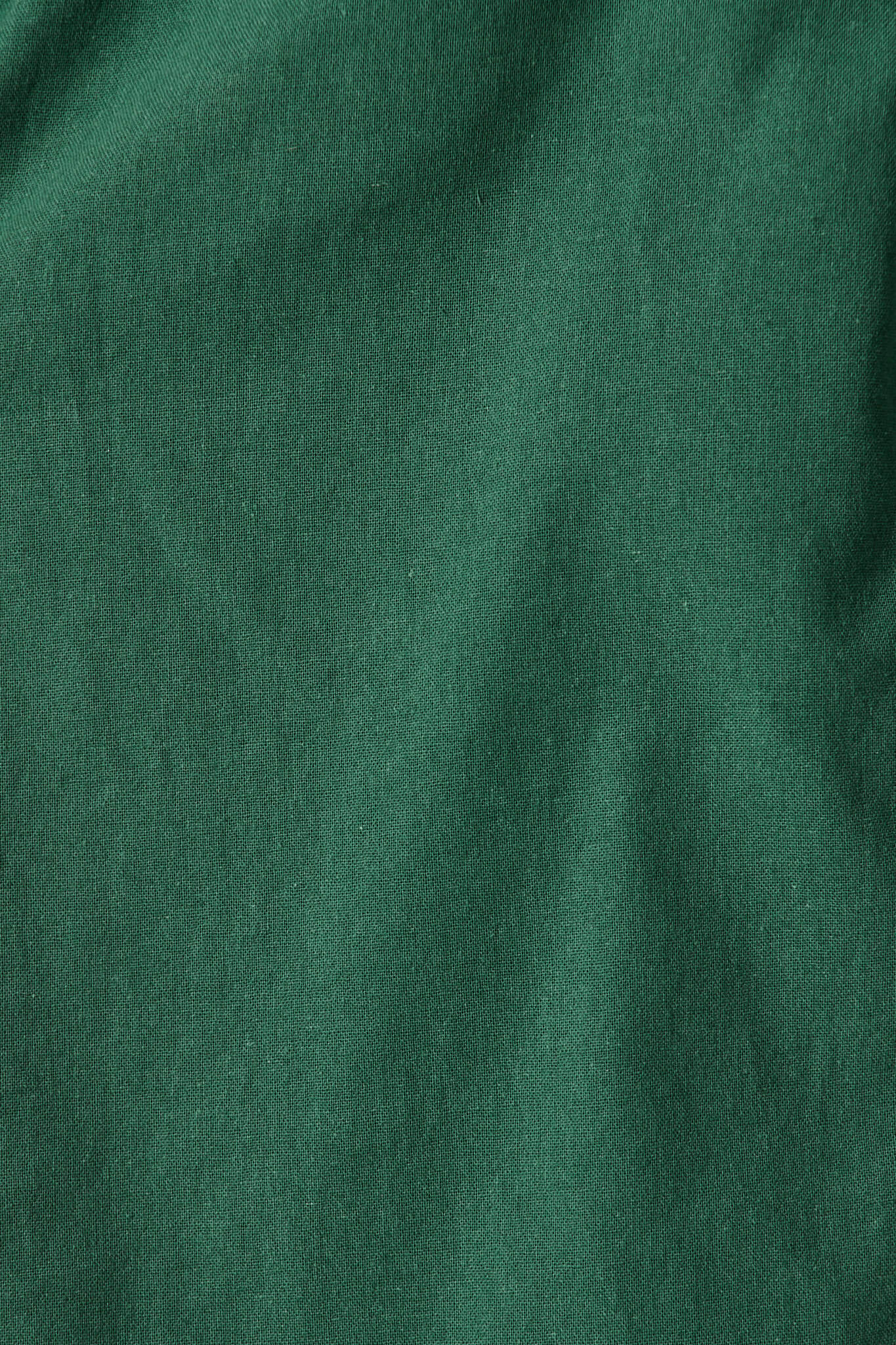 Miela Shirt Dress in Emerald with White Contrast Trim Cotton - Image 6