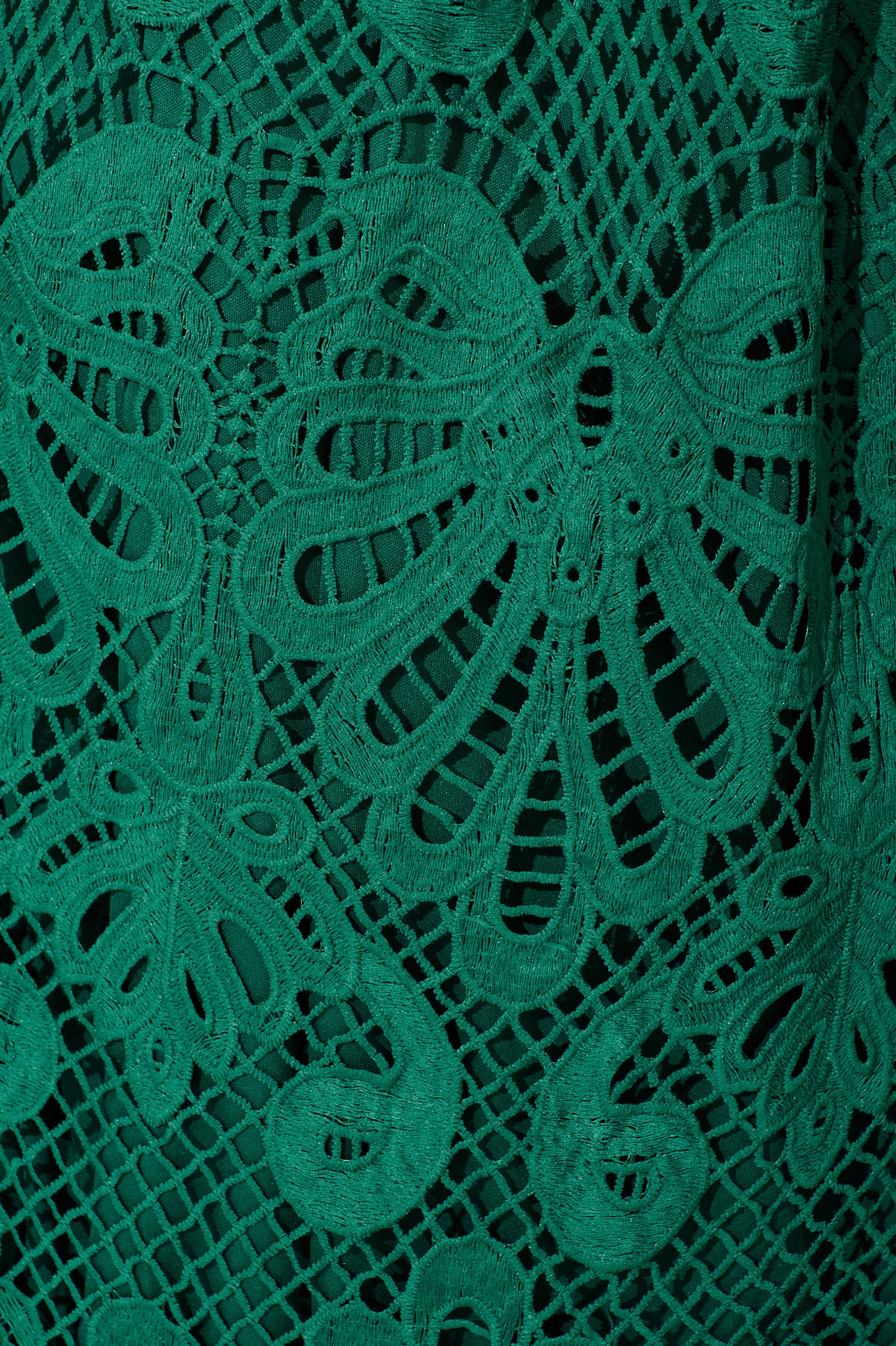 Millie Lace Maxi Dress In Emerald - Image 7