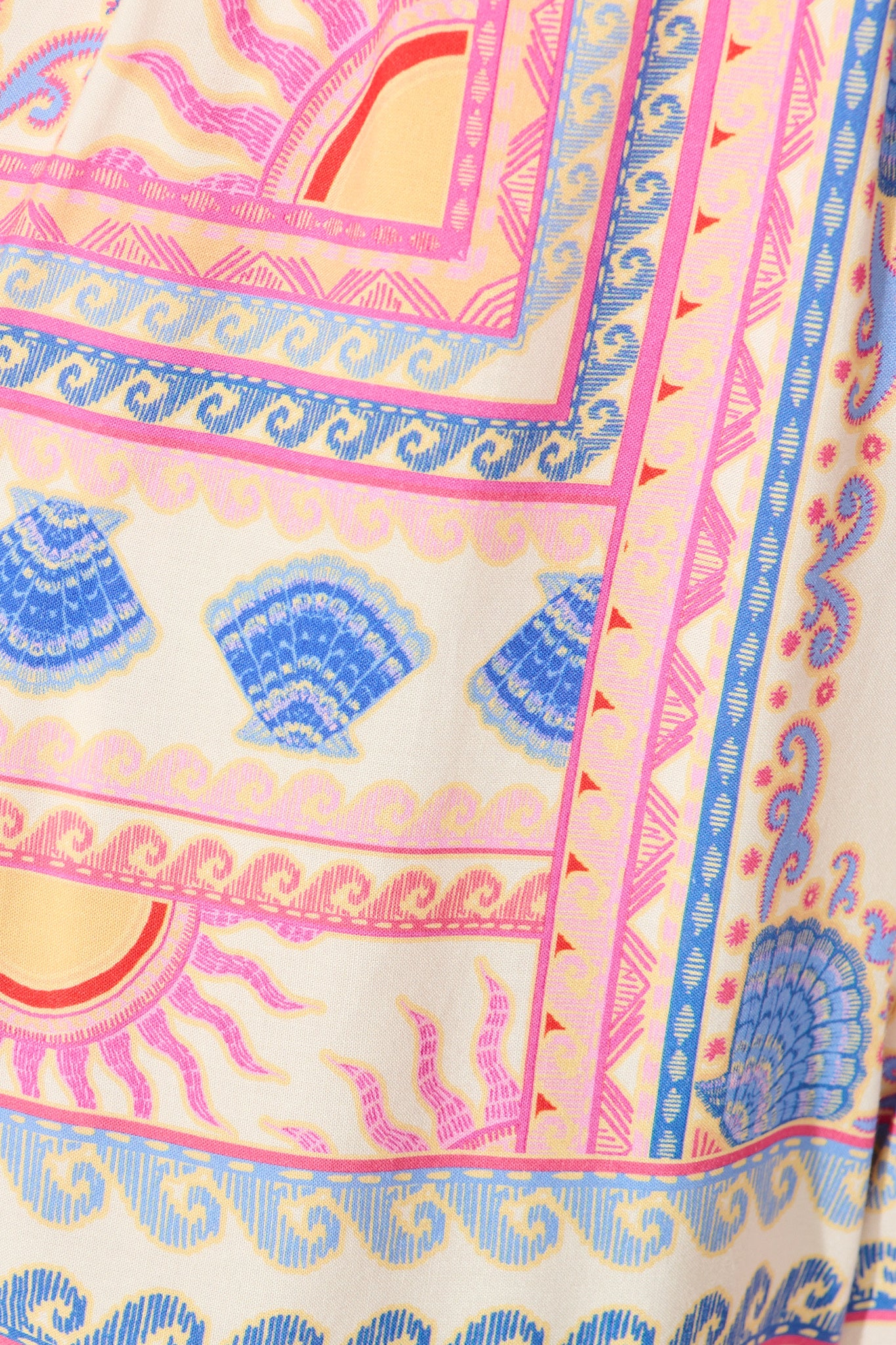 Milos Playsuit in Pink Tile Print - Image 6