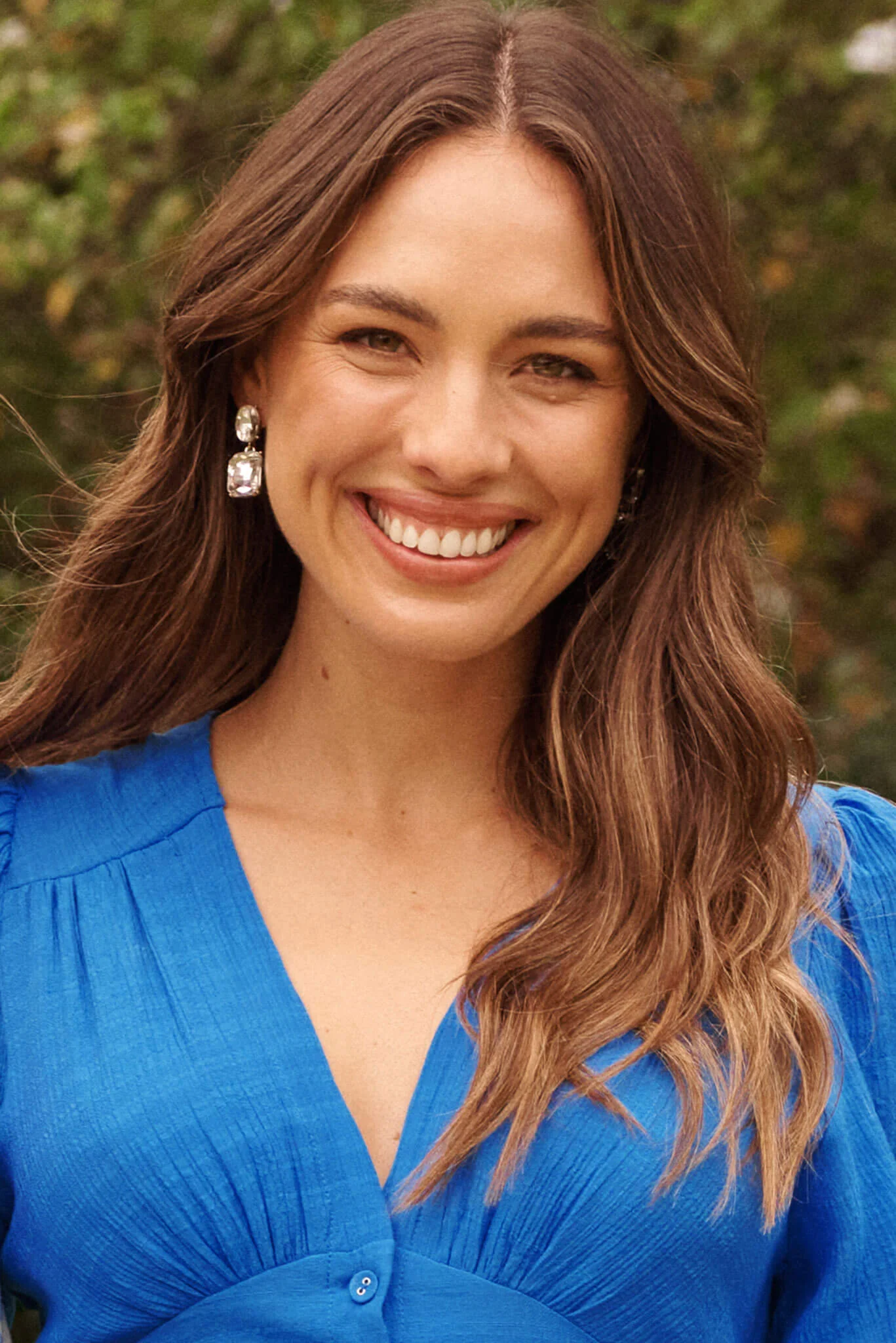 Modica Midi Dress In Blue Chiffon - Image 7