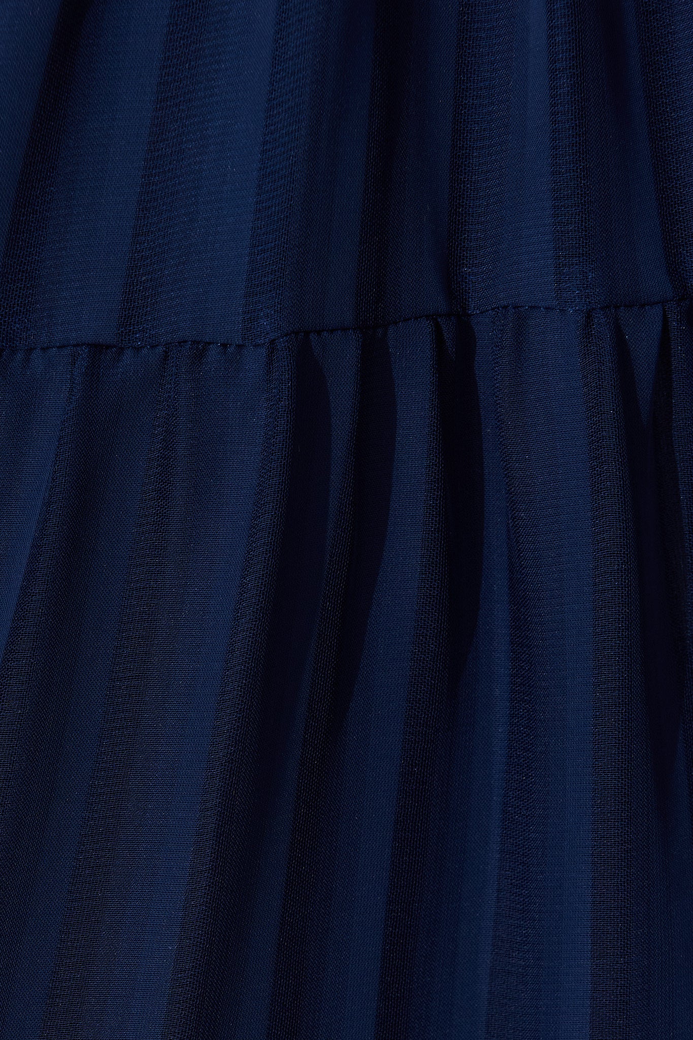 Modica Midi Dress In Navy Chiffon - Image 9