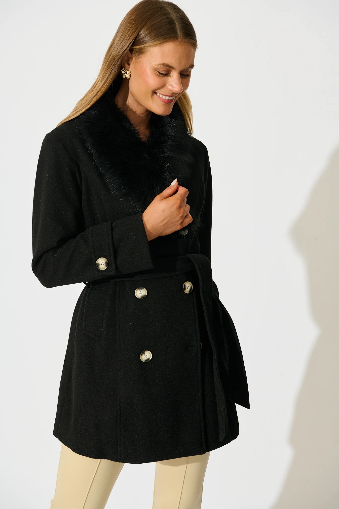 Monette Coat in Black - Image 2