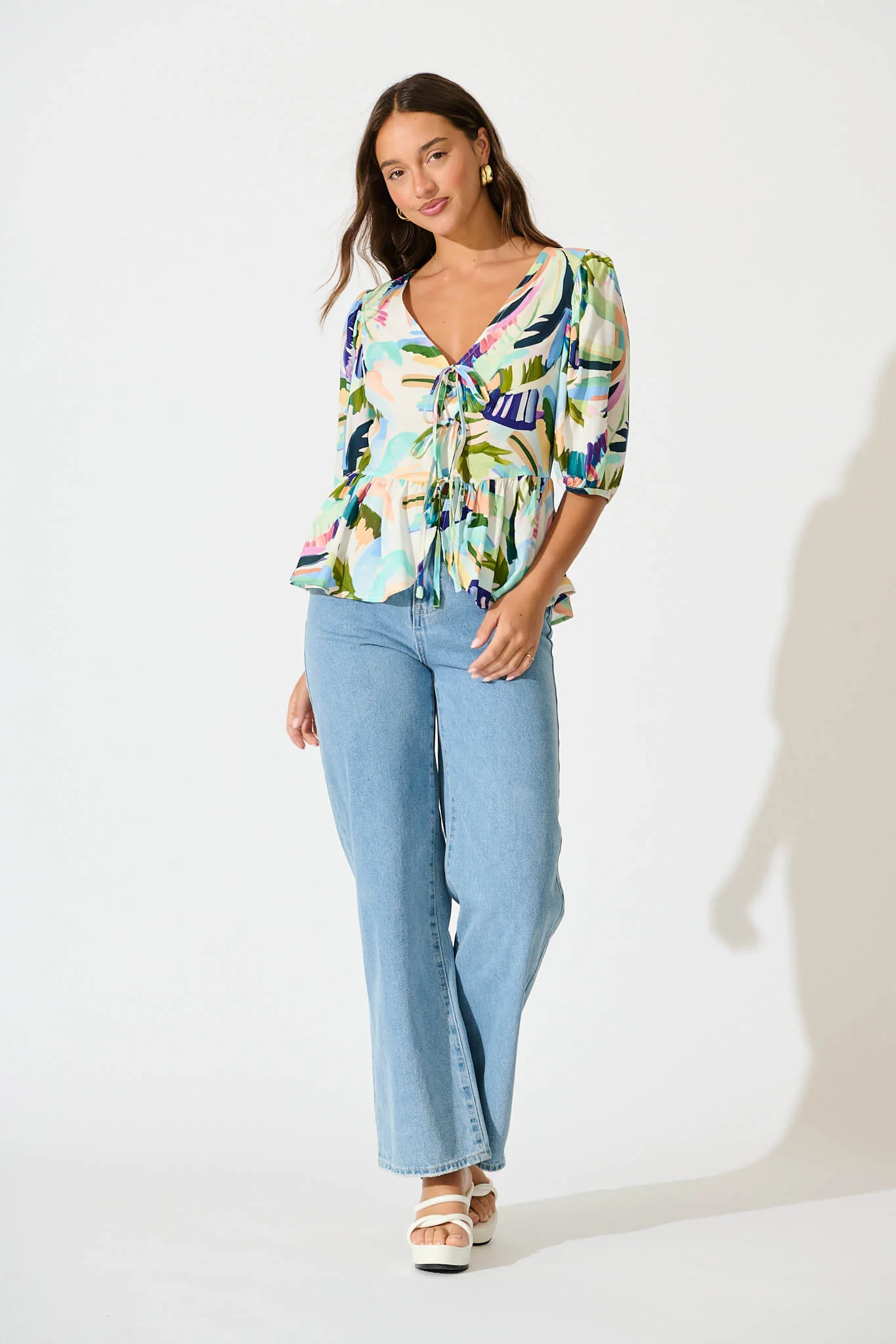 My All Top in Multi Green Print - Image 7
