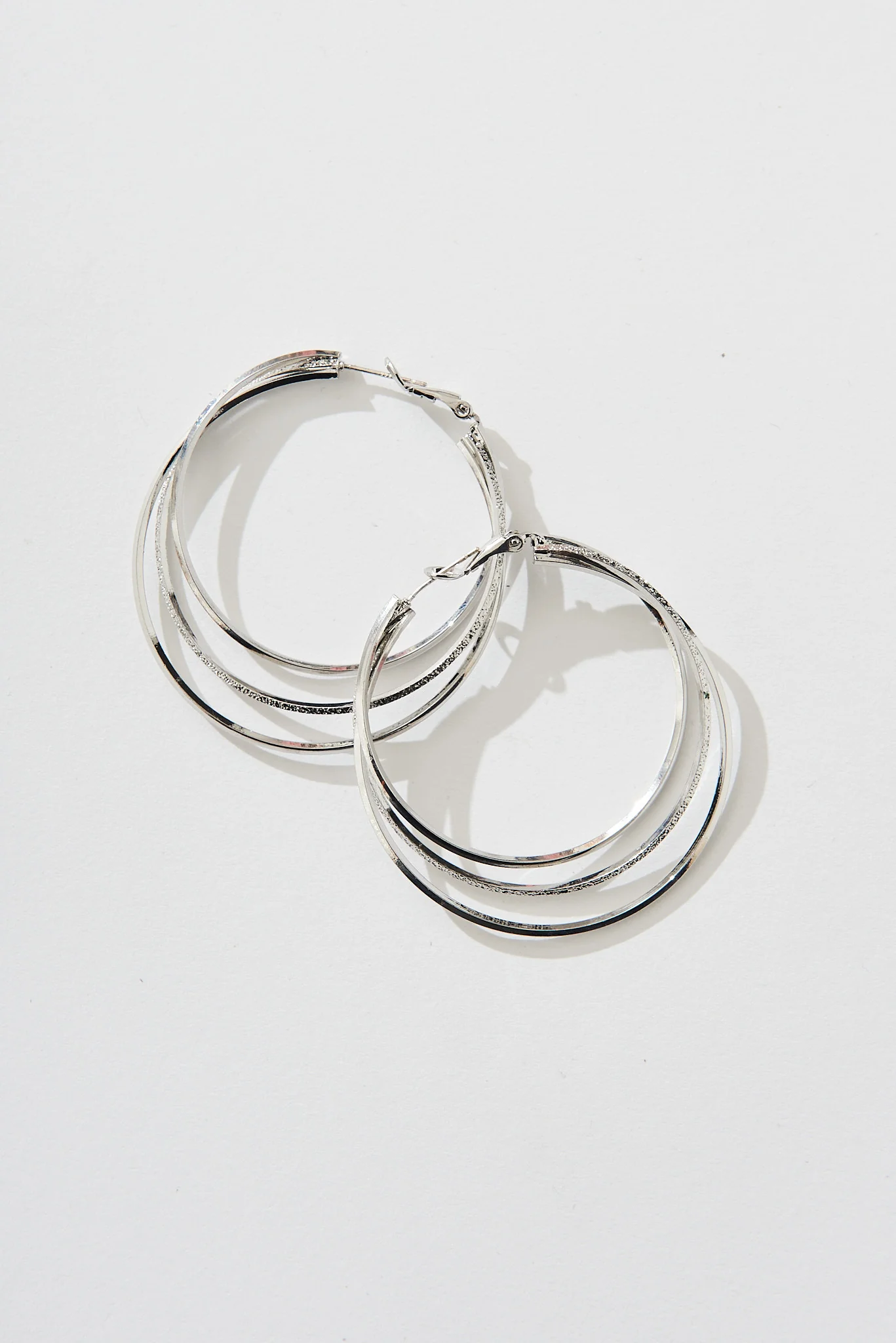 Mylene Hoop Earrings In Silver - Image 4