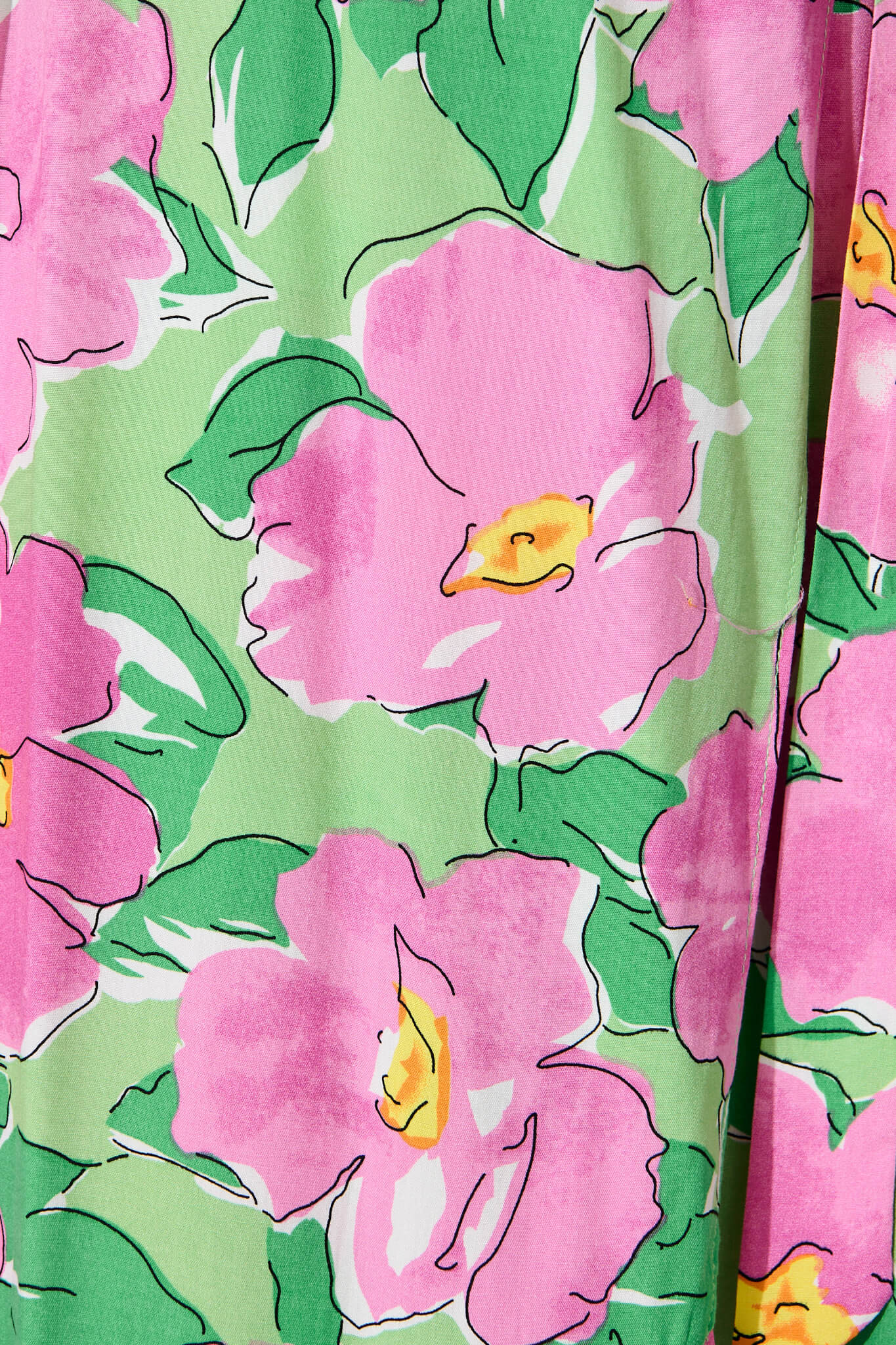 Naira Midi Wrap Dress in Green and Purple Floral - Image 7