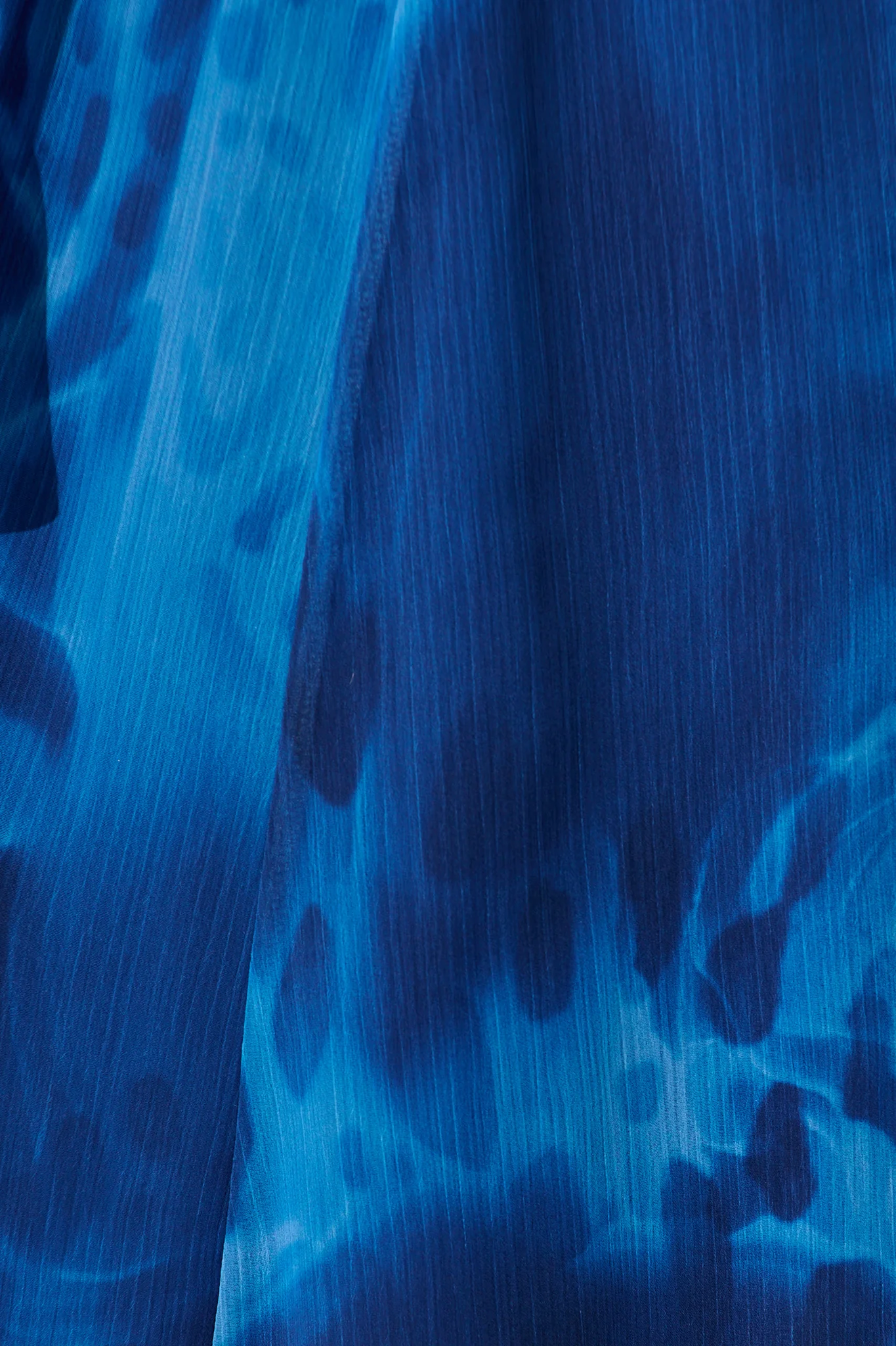 Nami Maxi Dress in Blue Watercolour Chiffon - Image 6