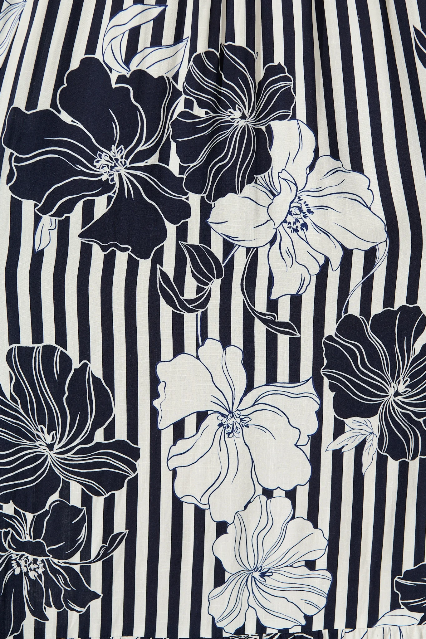 Oceanline Maxi Sundress in Navy Stripe Floral - Image 11