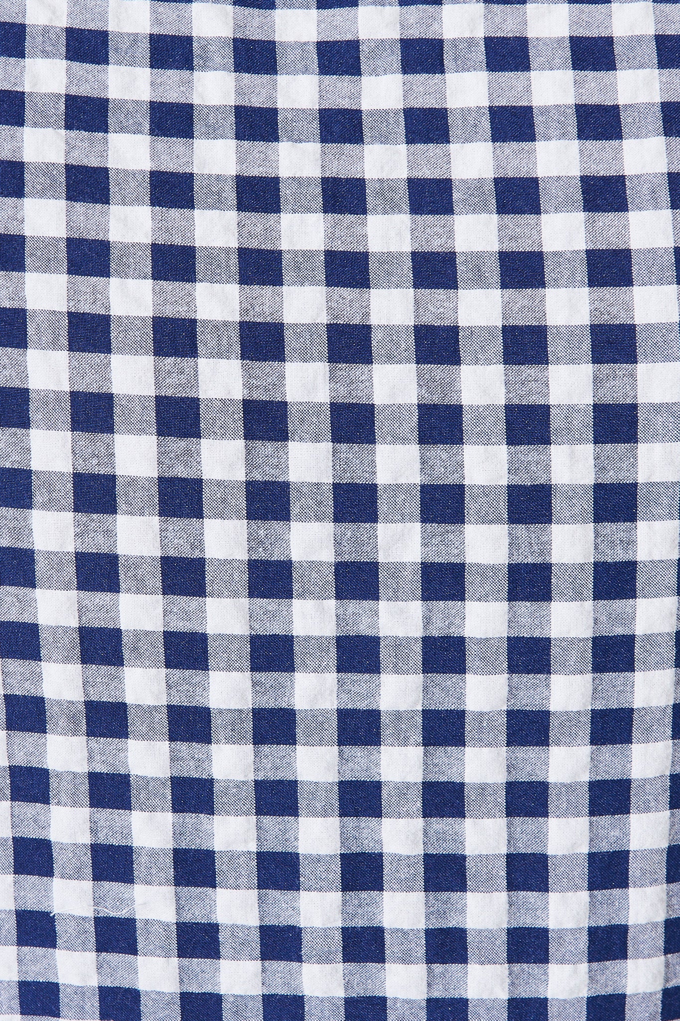 Odewick Midi Dress In Navy Gingham - Image 6