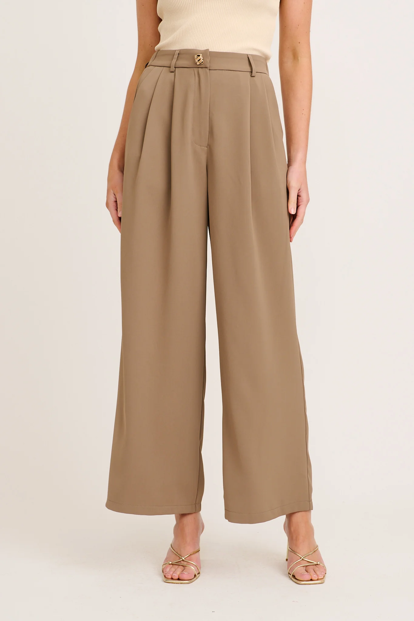 Office Hours Pant in Taupe