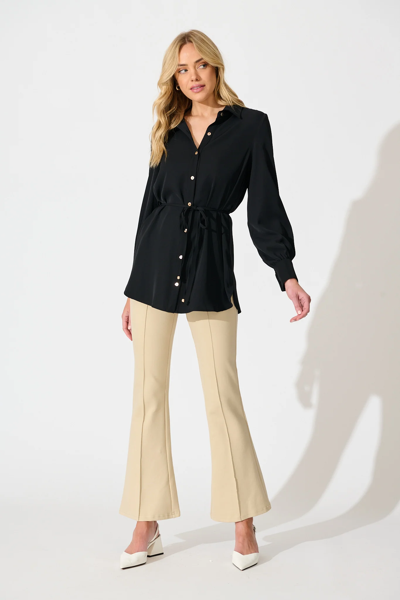 Office Muse Shirt in Black - Image 4