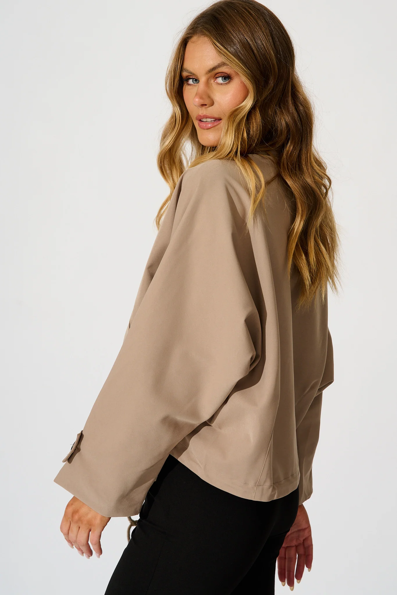 Olympia Jacket in Mocha - Image 2