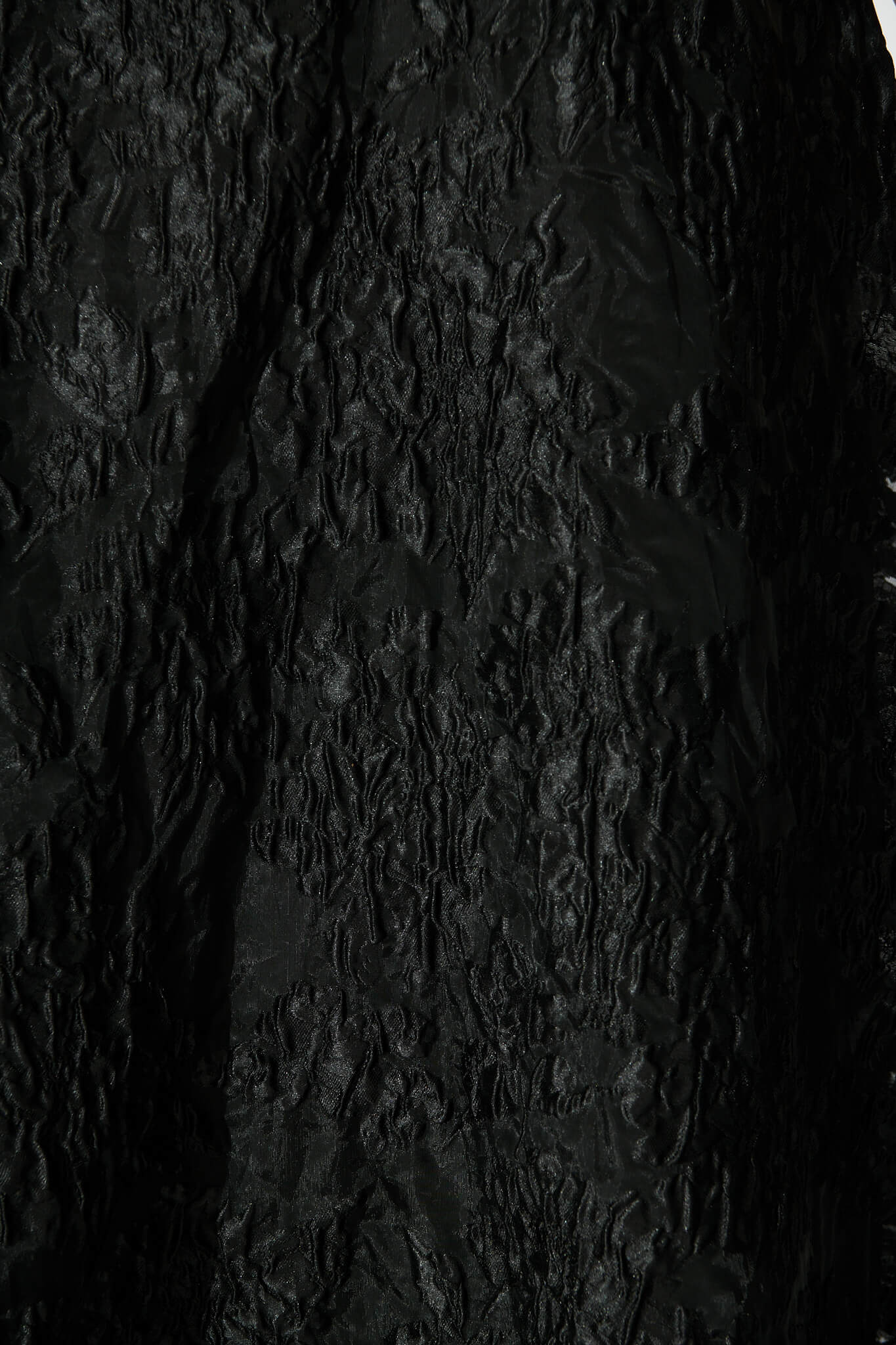 Opulence Midi Dress In Black Floral Organza Jacquard - Image 14