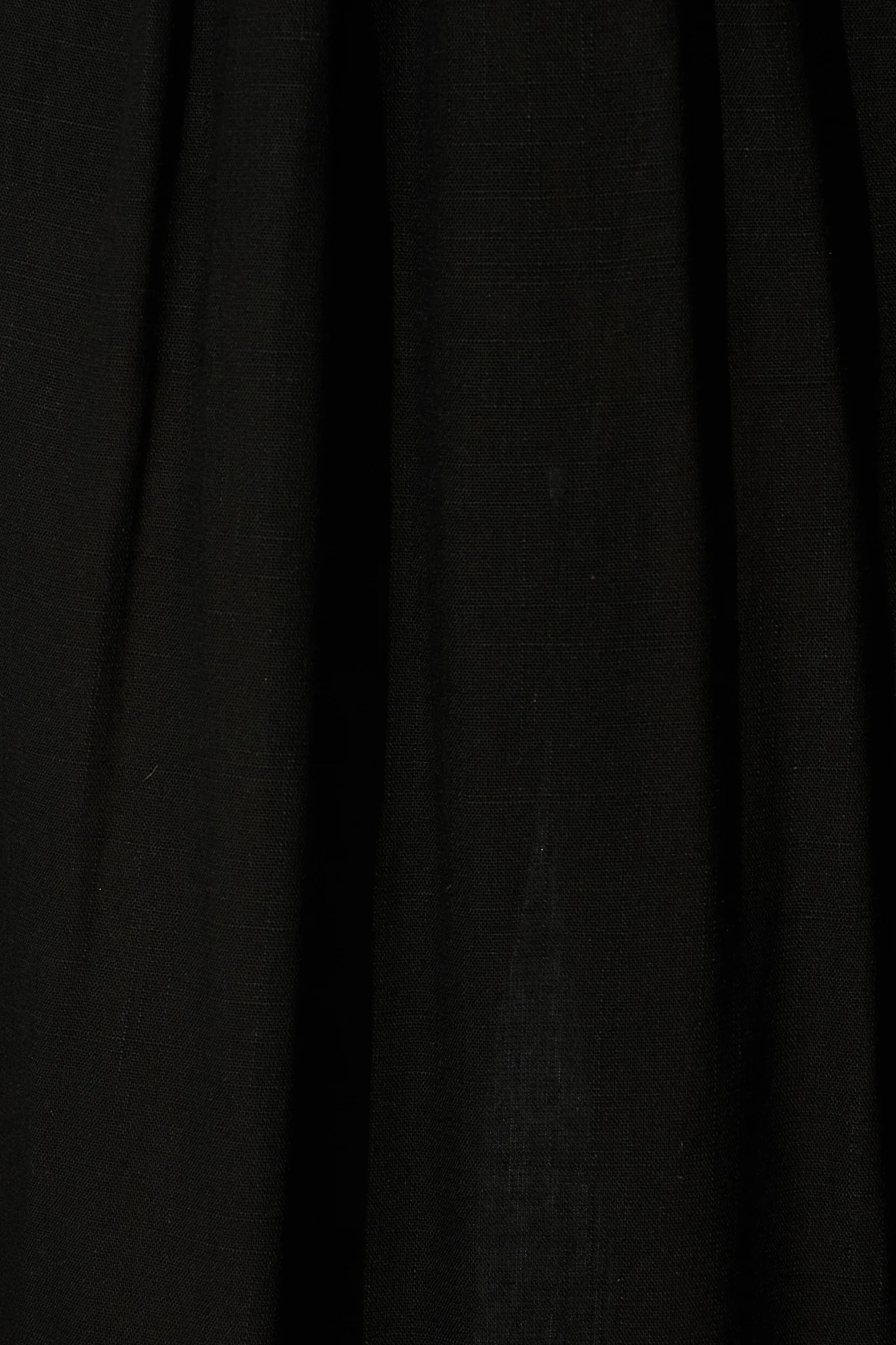 Ordella Midi Dress in Black Linen Blend with Belt - Image 6