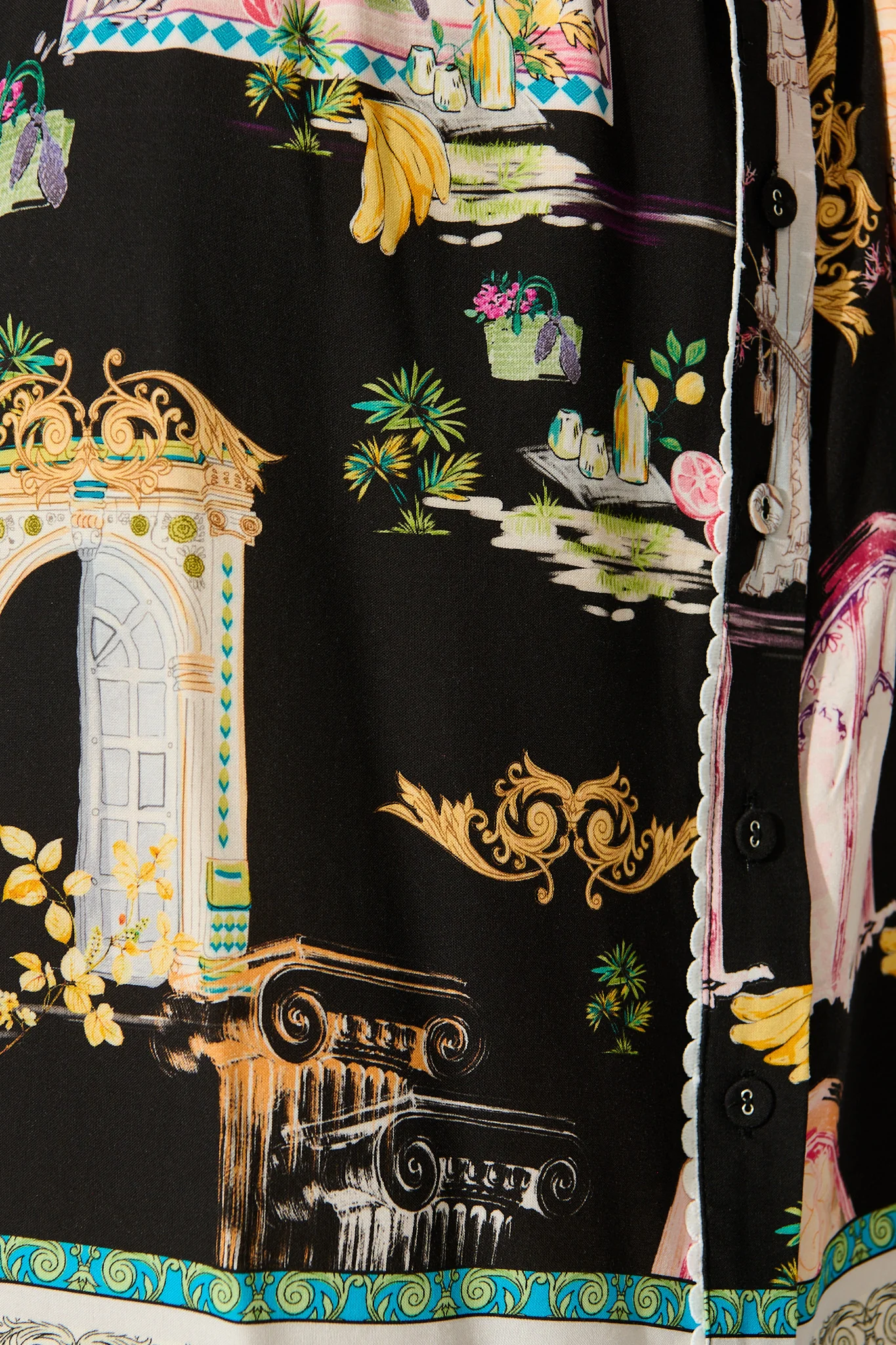 Orsa Shirt Dress In Black Multi Print - Image 6