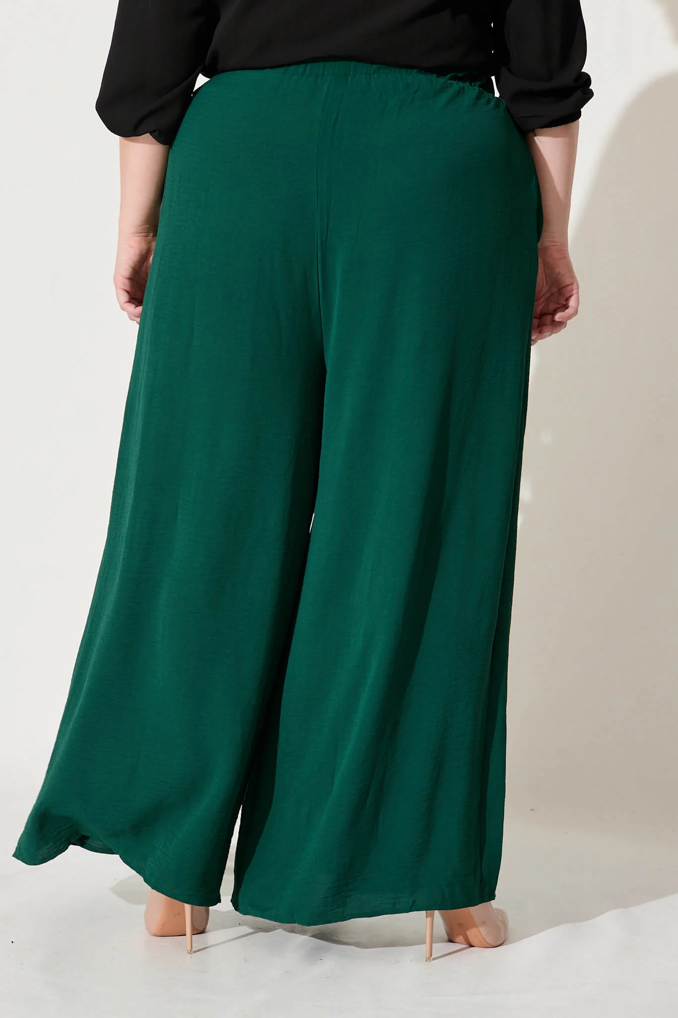 Page Pants In Emerald - Image 10