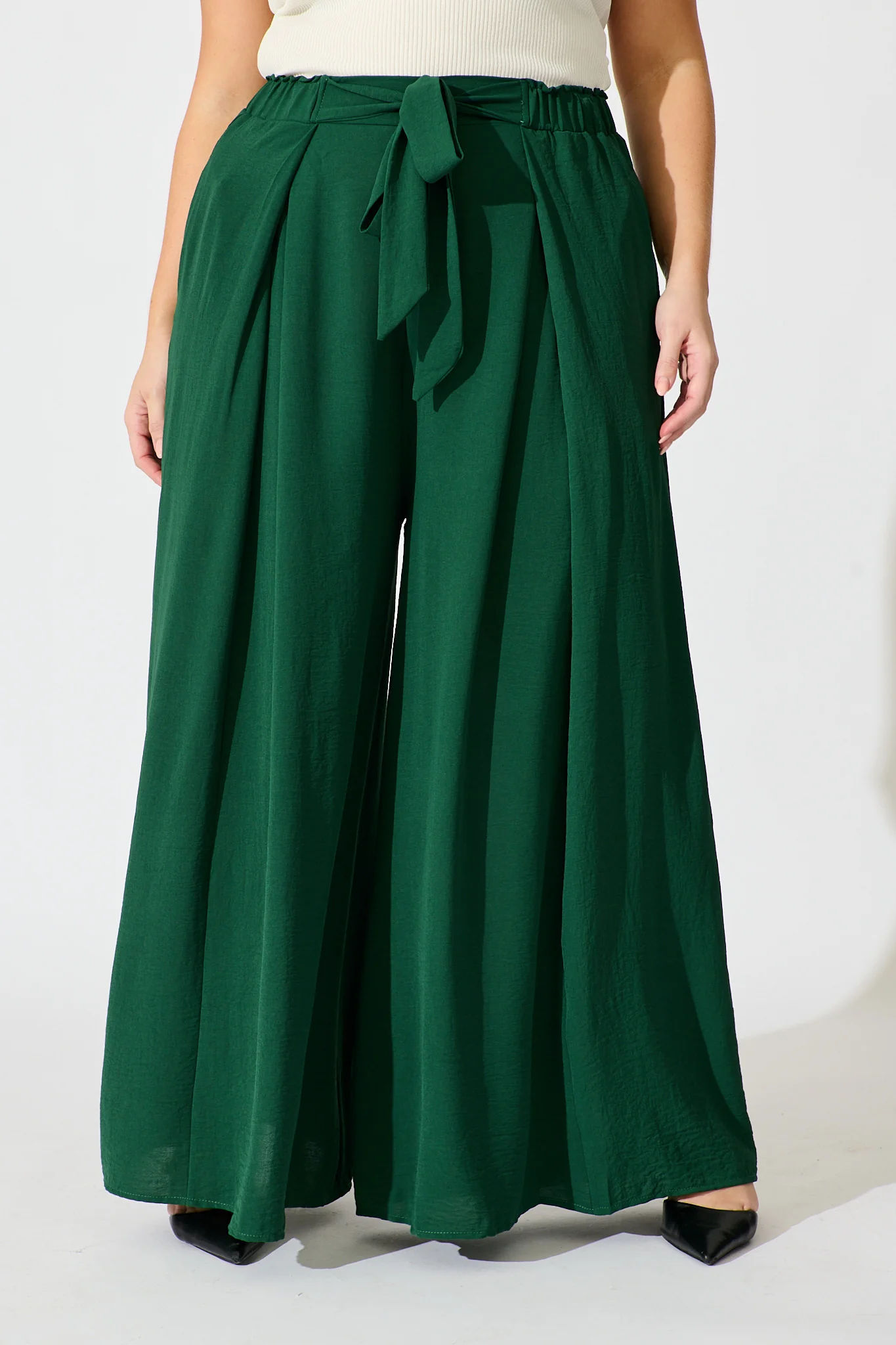 Page Pants In Emerald - Image 11