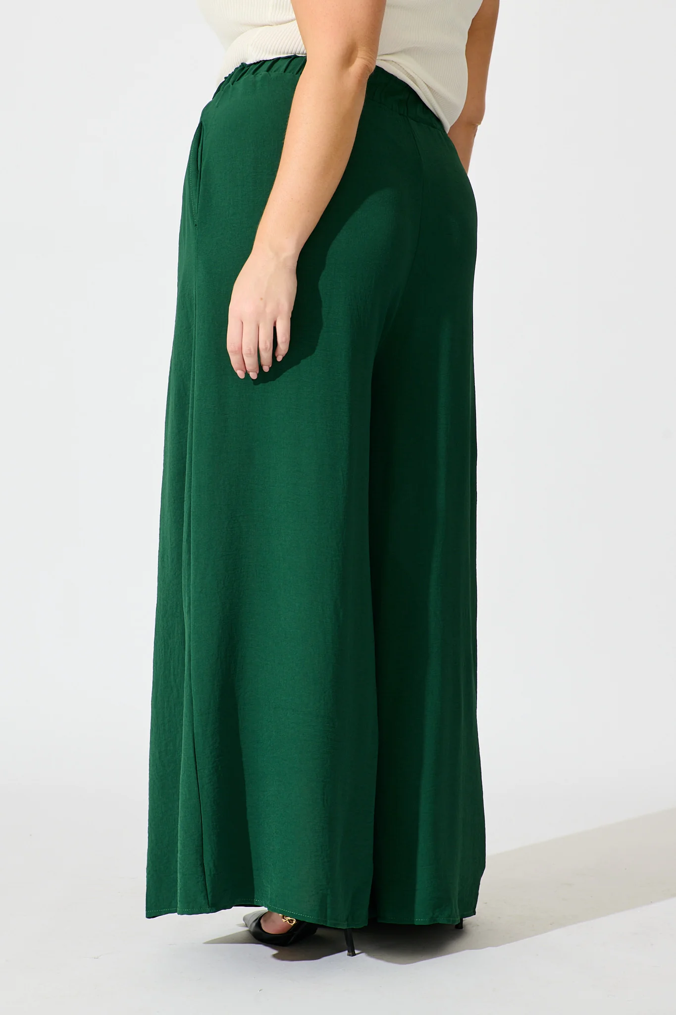 Page Pants In Emerald - Image 12