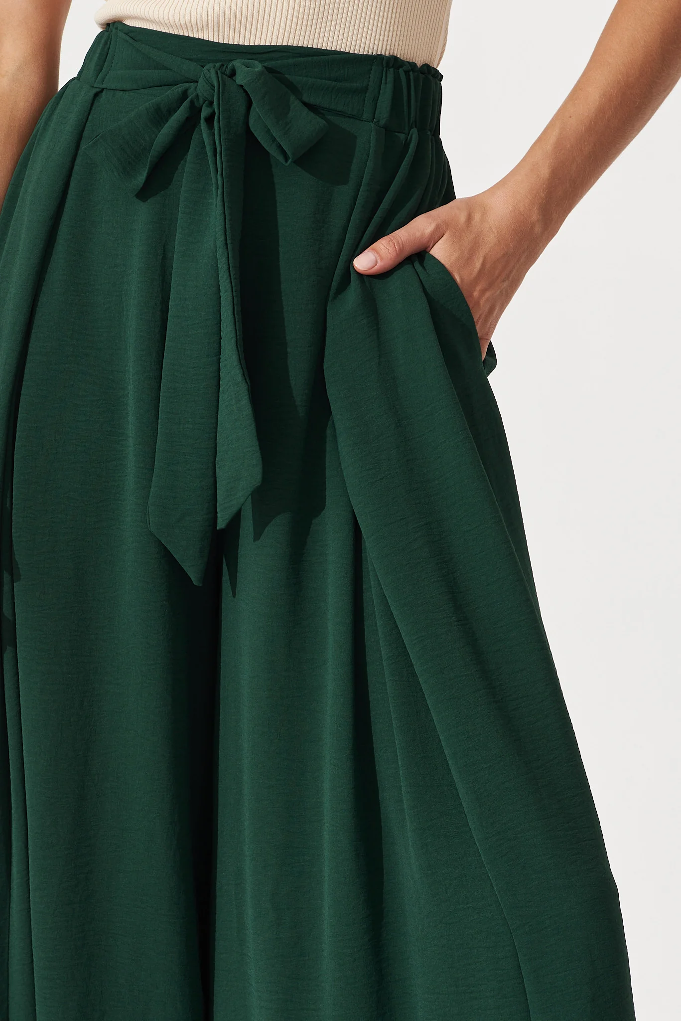 Page Pants In Emerald - Image 5
