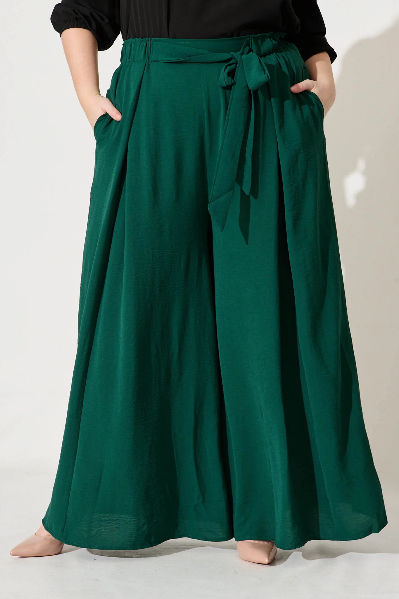 Page Pants In Emerald - Image 7