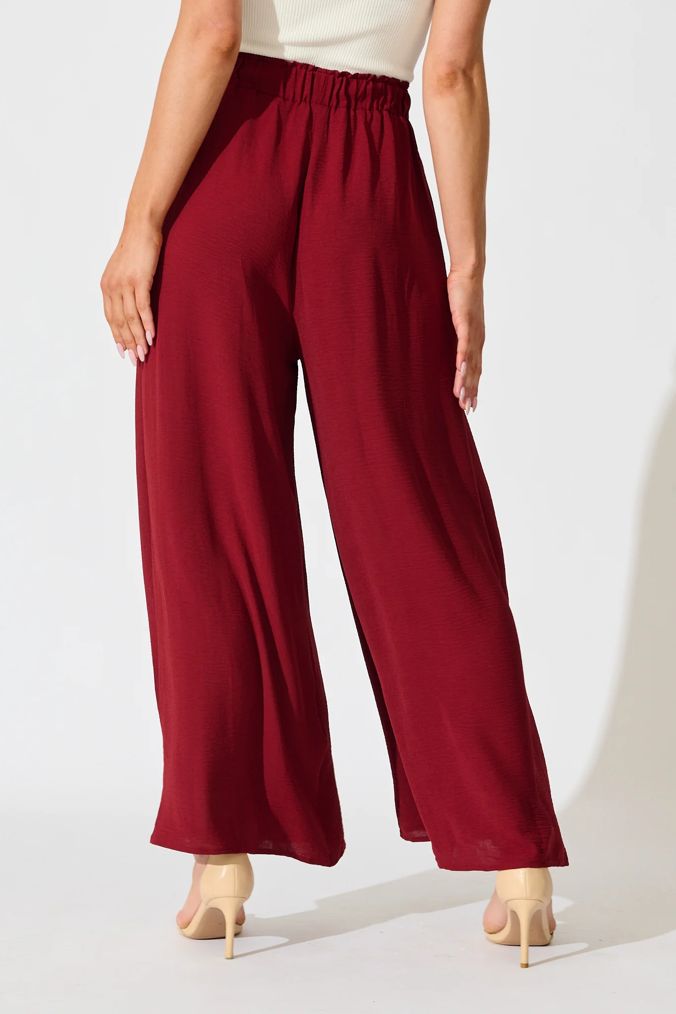 Page Pants in Wine - Image 3
