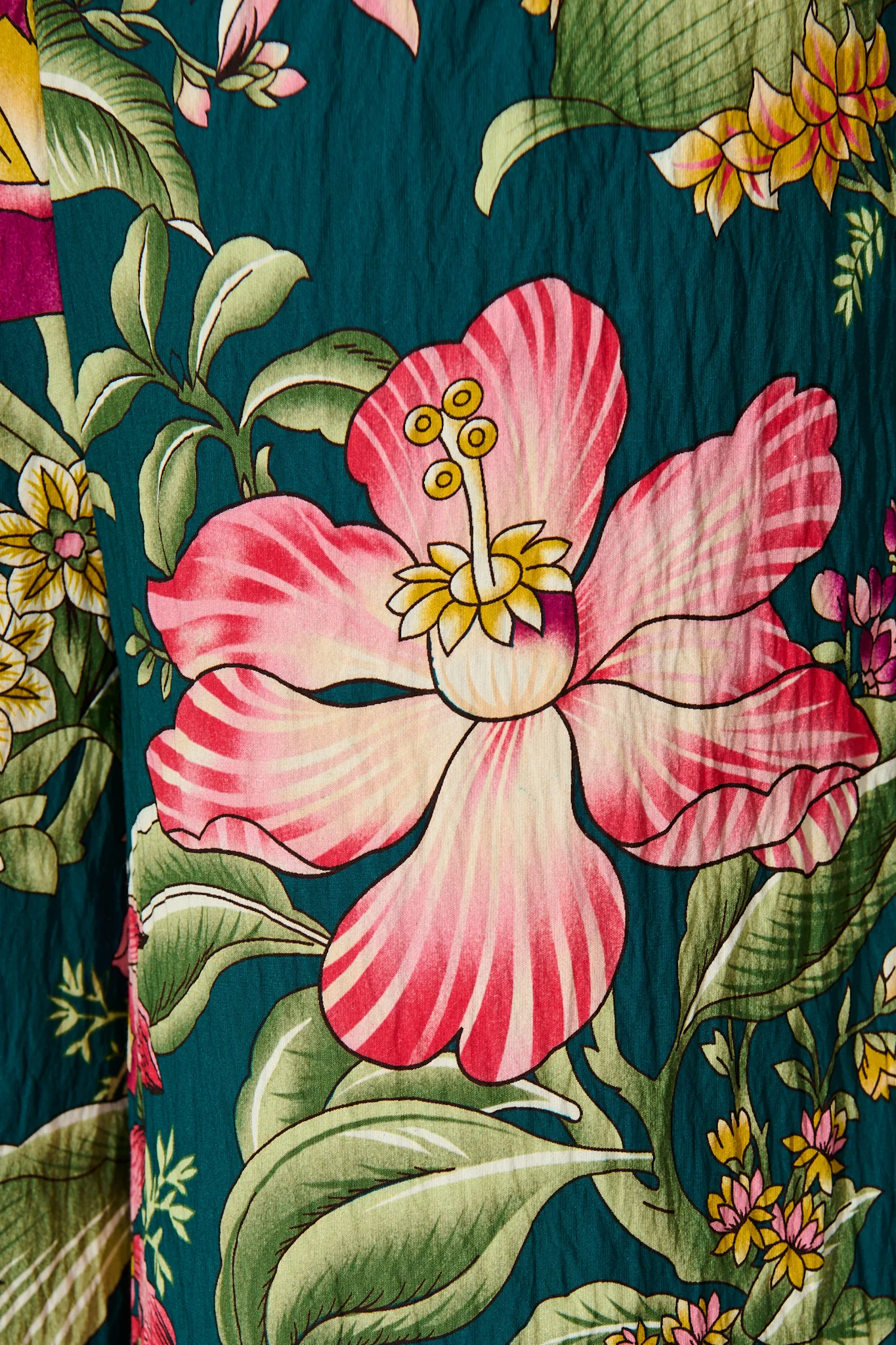 Petal Drift Pant in Green with Multi Floral - Image 6