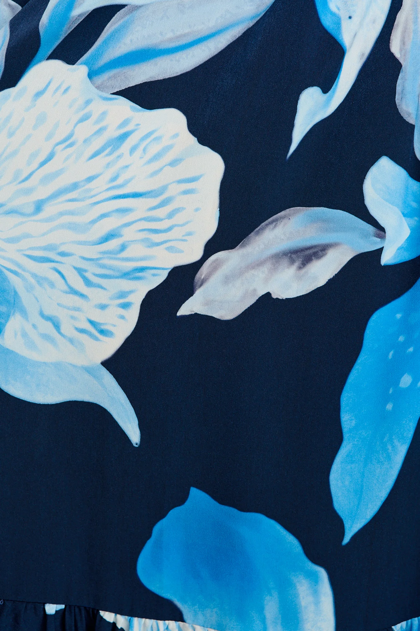 Petal Whisper Maxi Dress in Navy with Blue Floral - Image 6