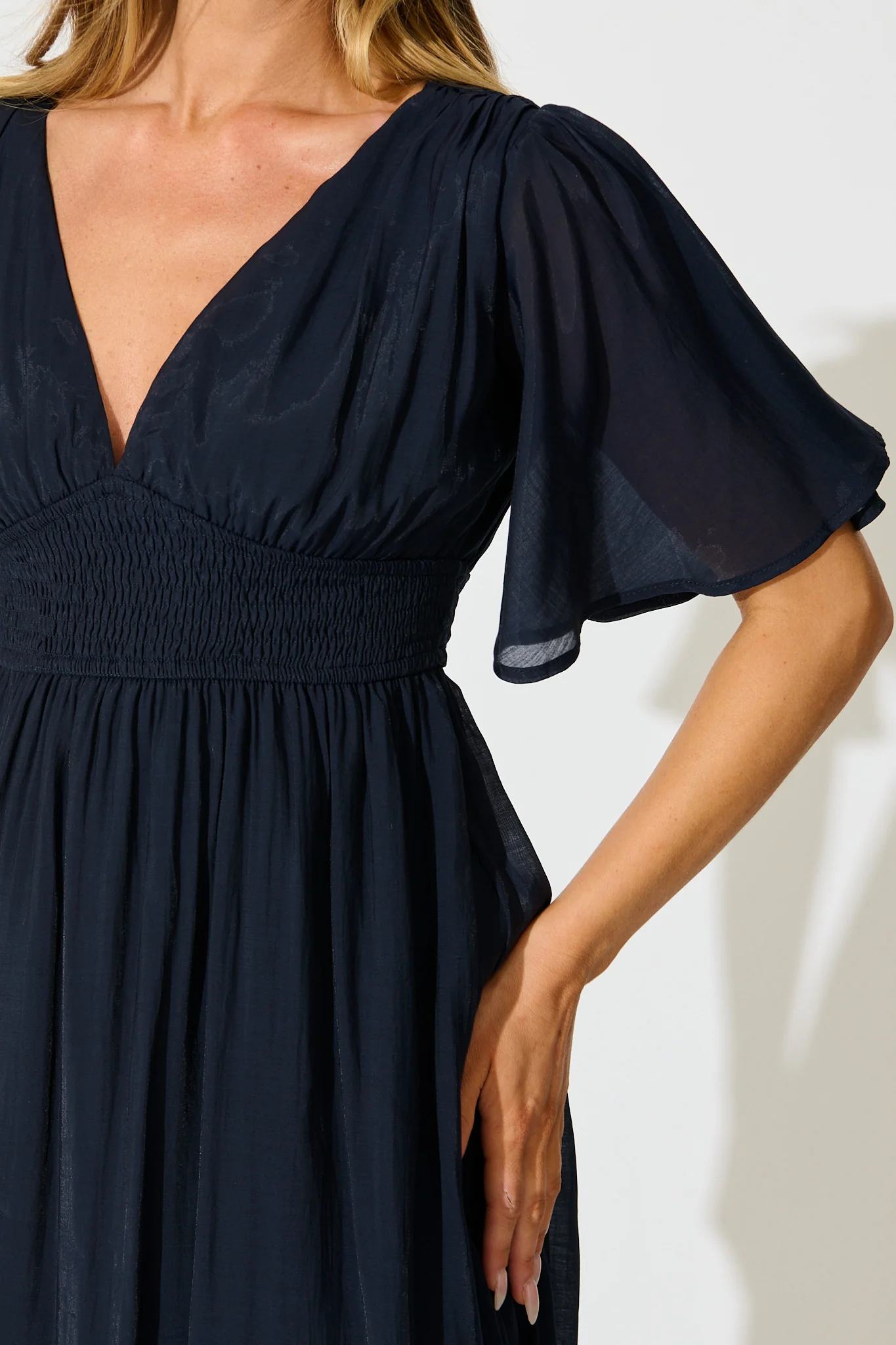 Poesy Maxi Dress in Navy - Image 5