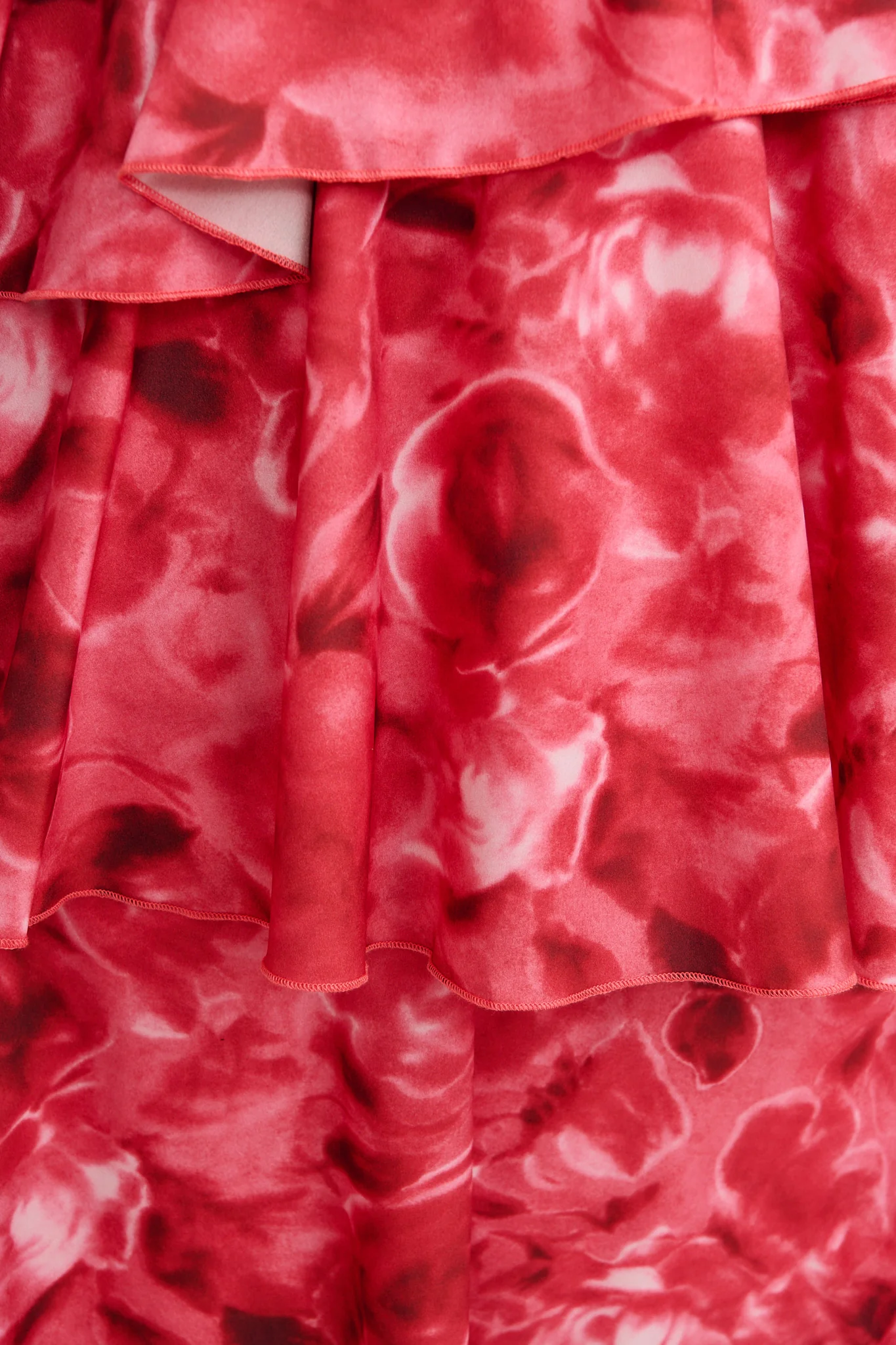 Polished Piece Midi Dress in Pink Watercolour Chiffon - Image 6