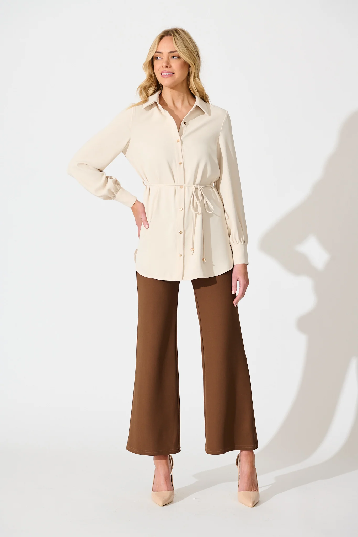 Power House Pant in Brown - Image 4