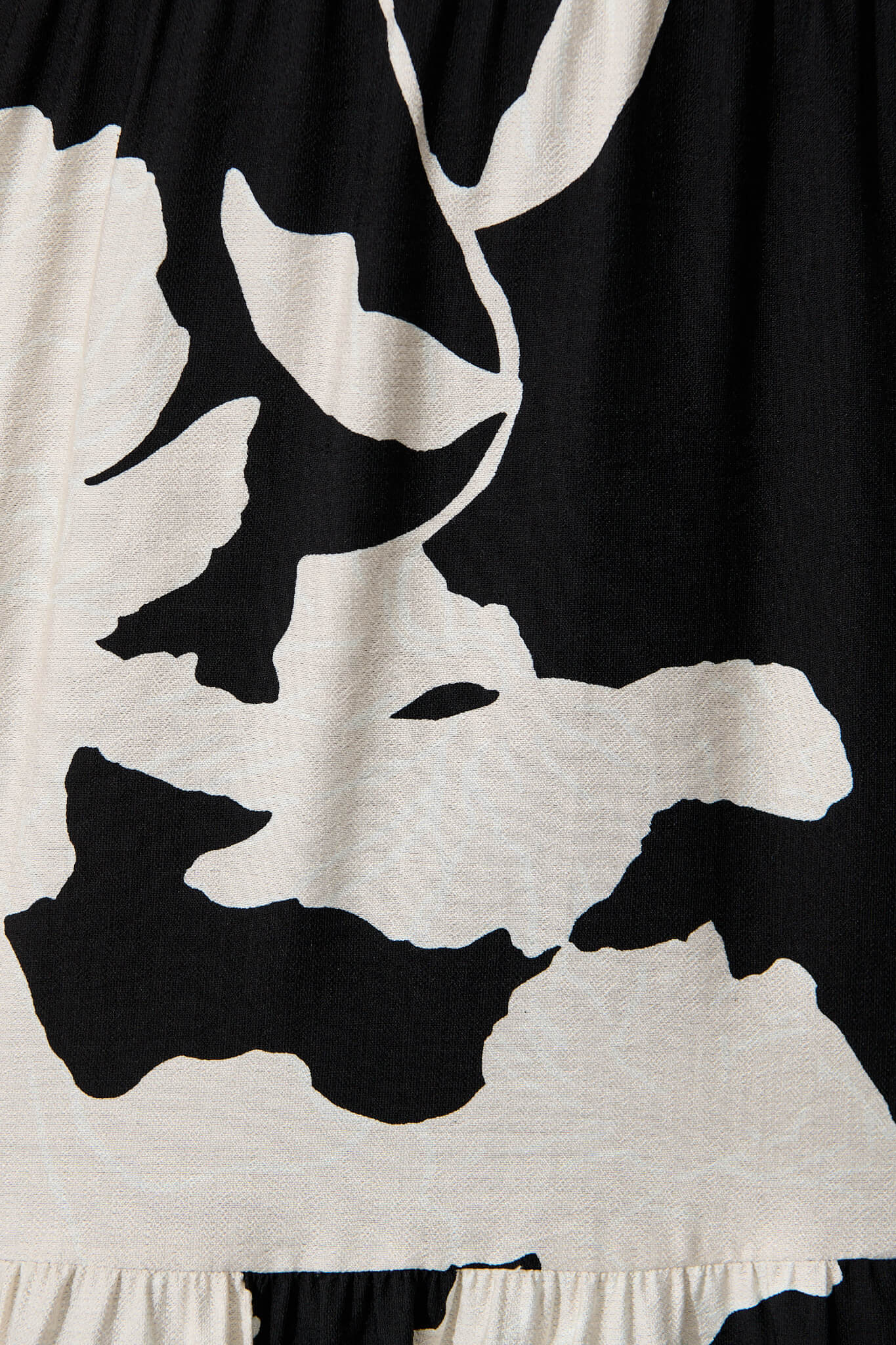 Queeva Midi Dress in Black with Cream Floral - Image 6