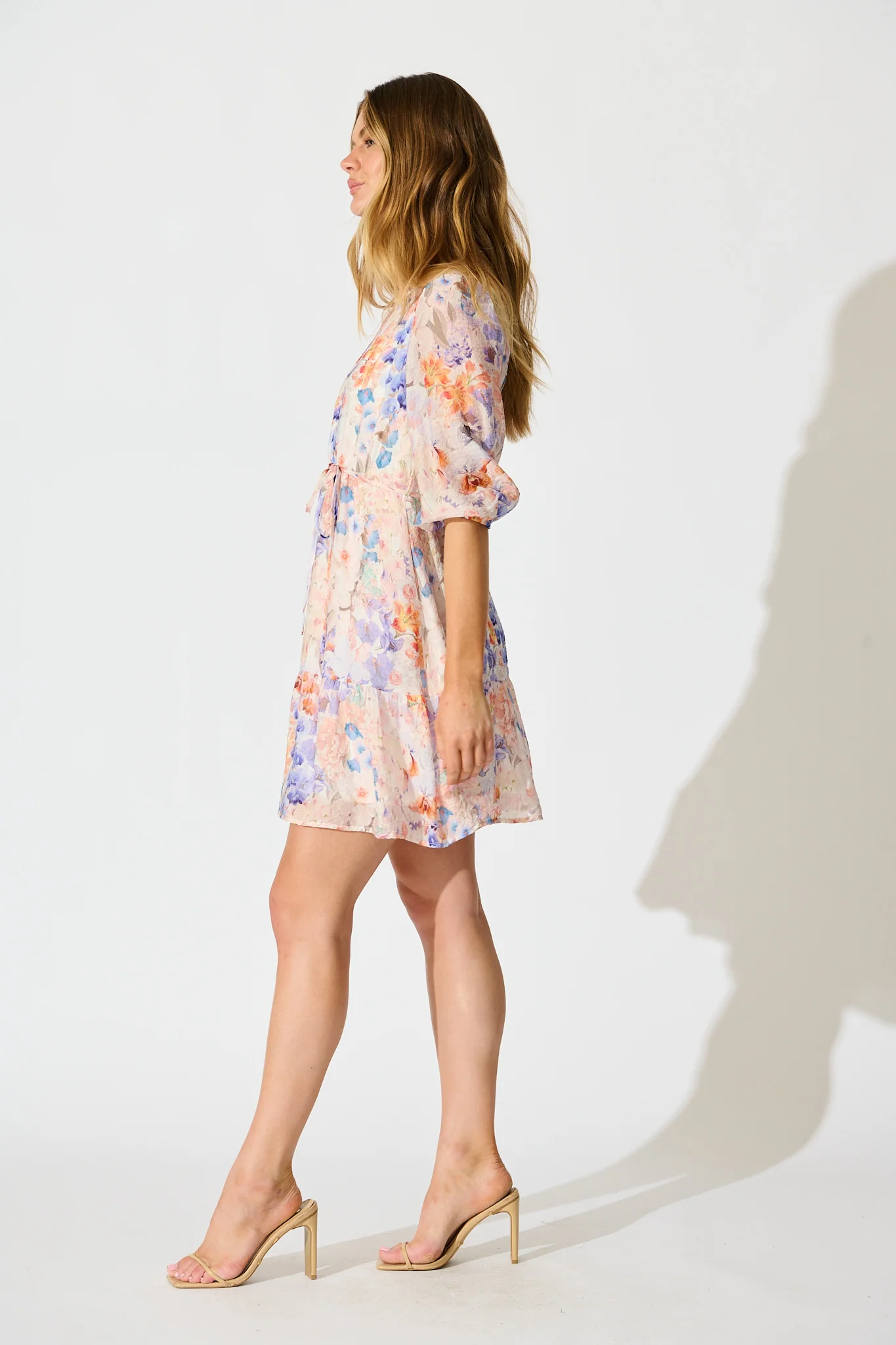 Raye Dress in Multi Floral Print - Image 3