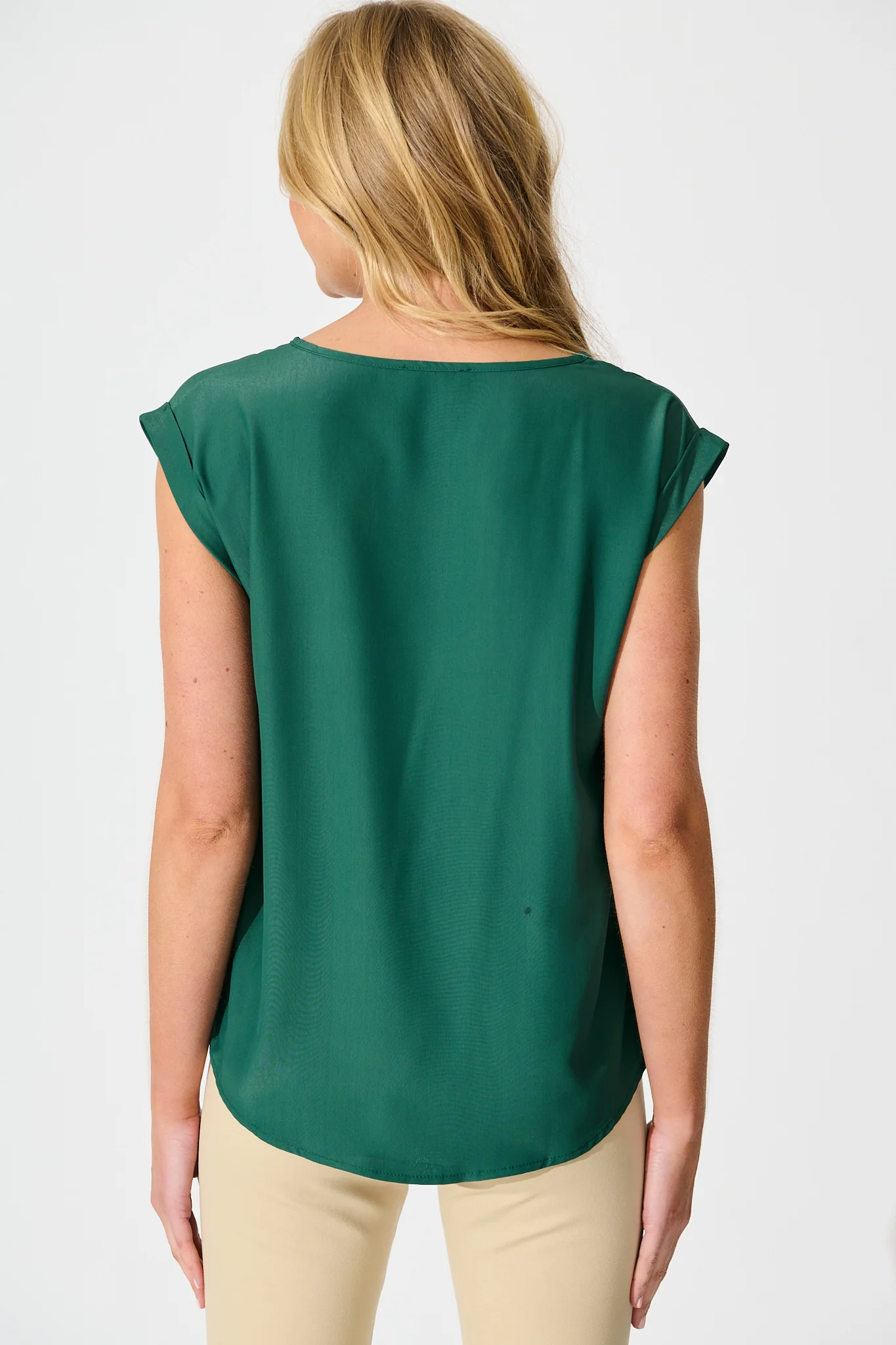 Rejina Top in Emerald Green - Image 3