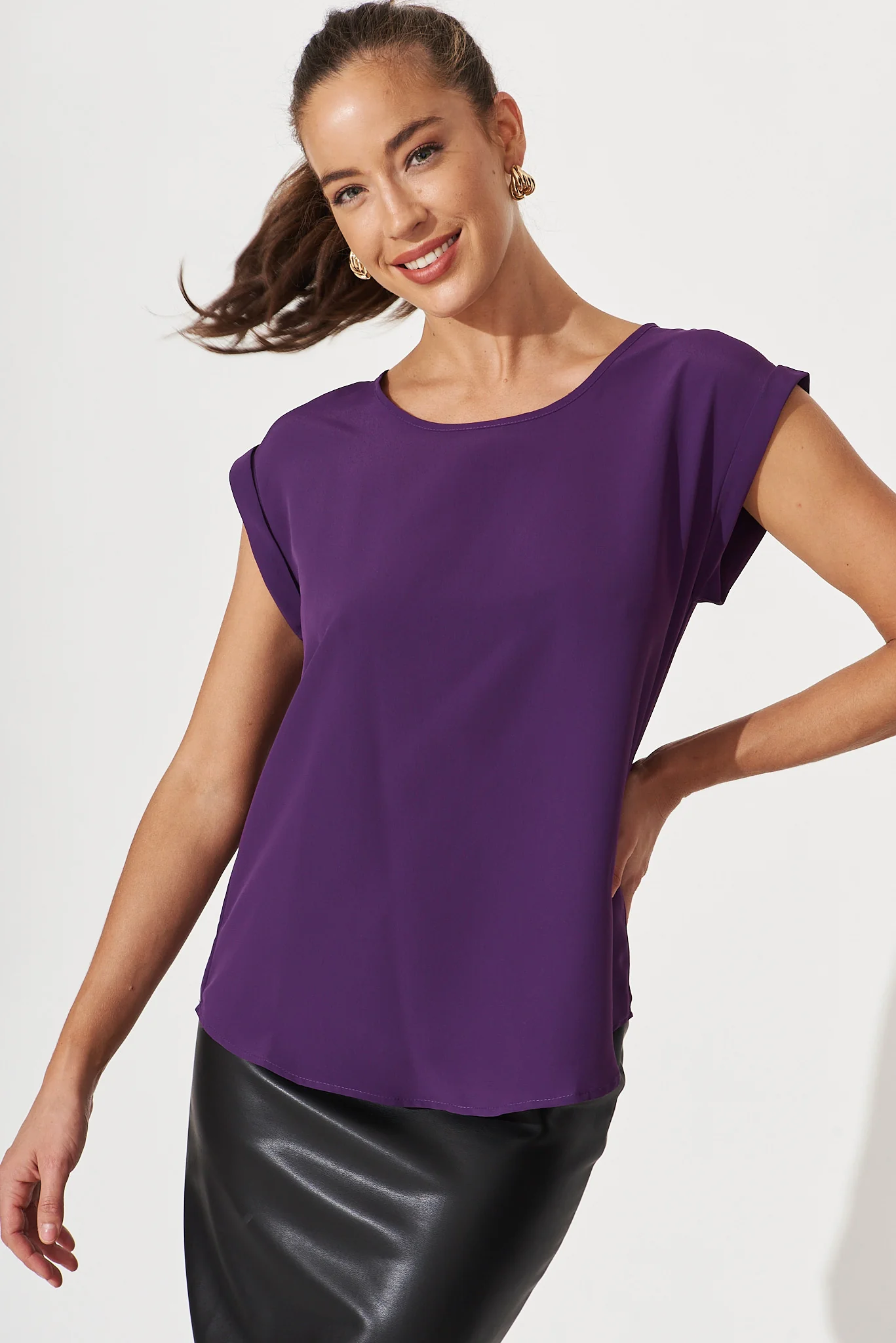 Rejina Top In Purple - Image 2