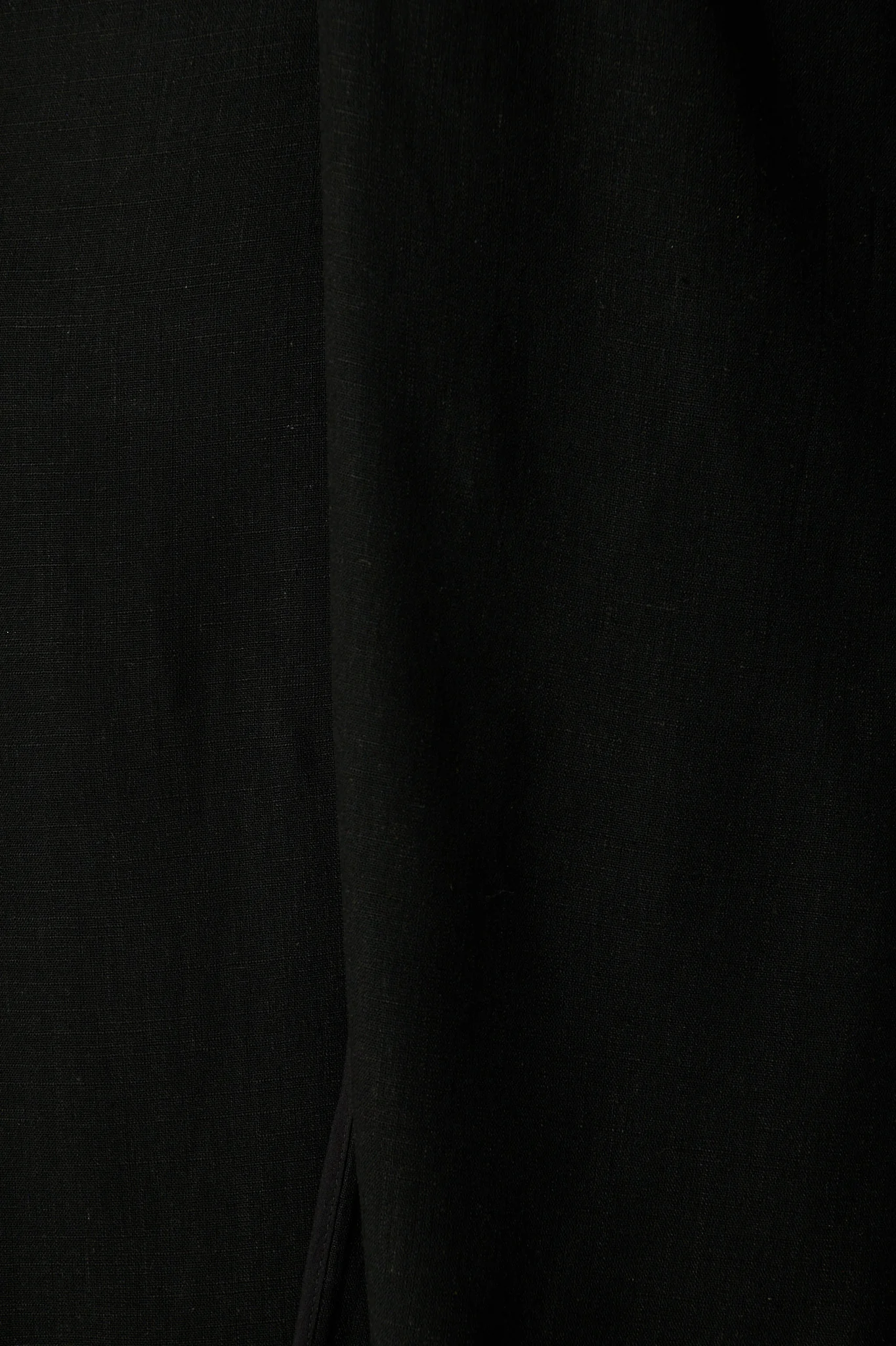 Rhiara Maxi Dress in Black Linen Blend - Image 7