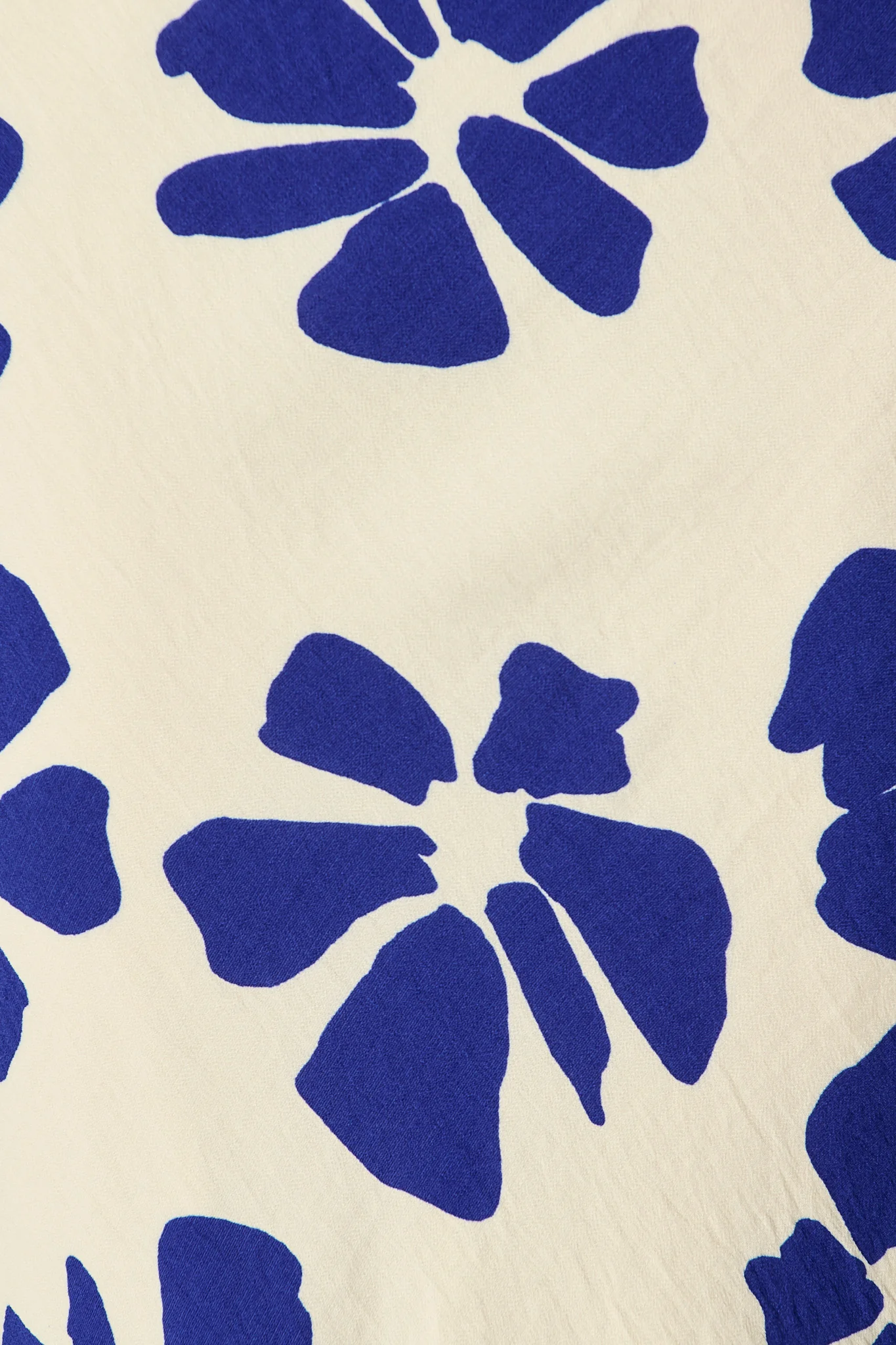 Rhylee Wrap Top in White with Blue Flower Print - Image 6