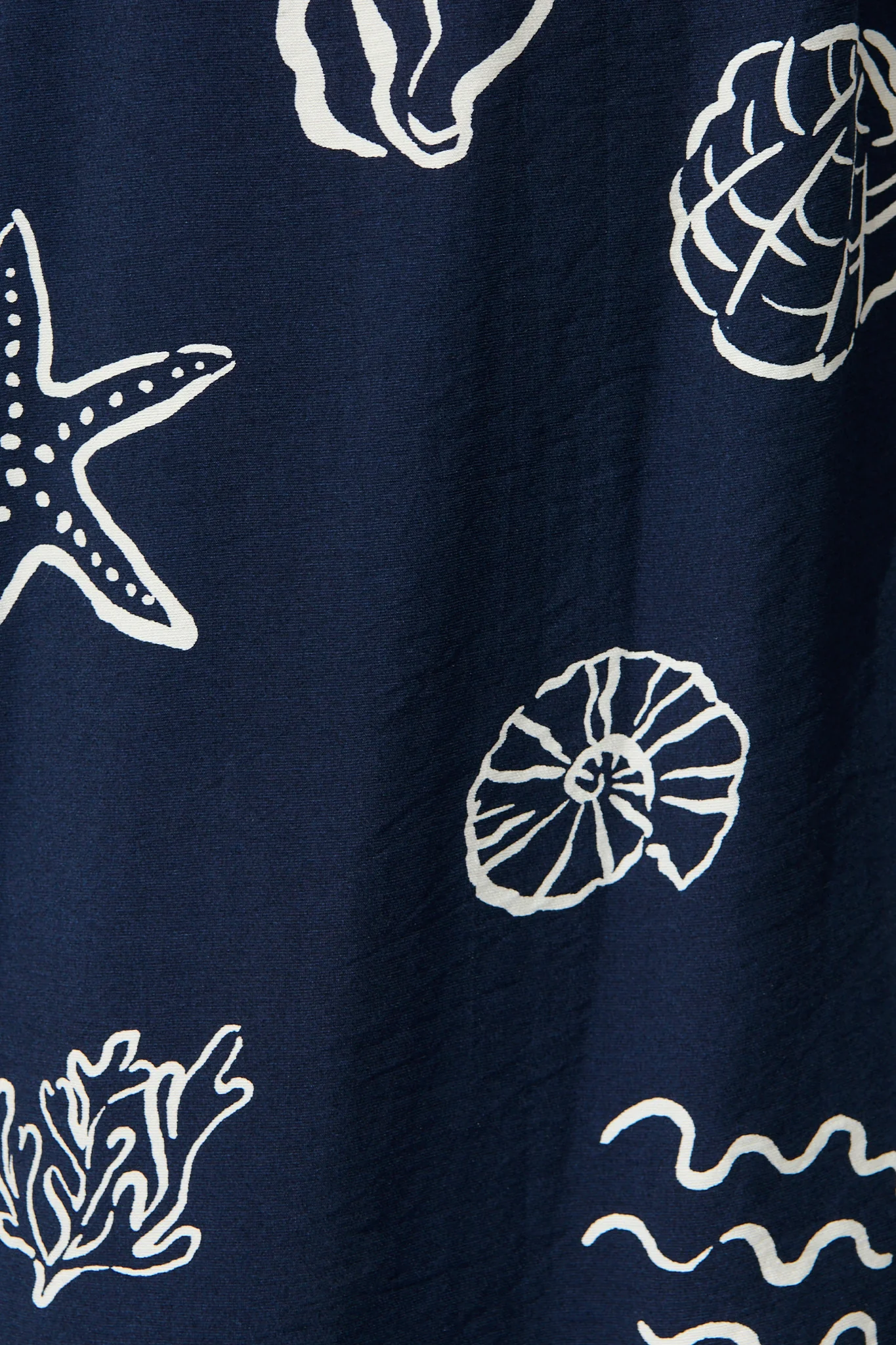 Romeo Pant in Navy with White Shell Print - Image 6