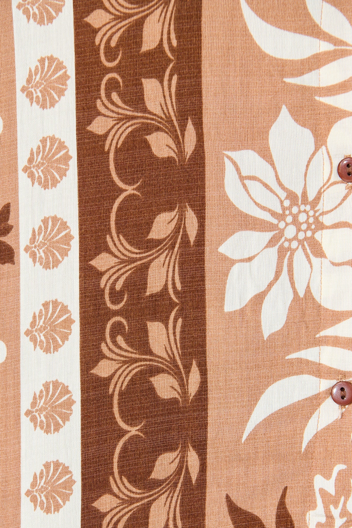 Ronika Shirt in Brown and White Print - Image 7