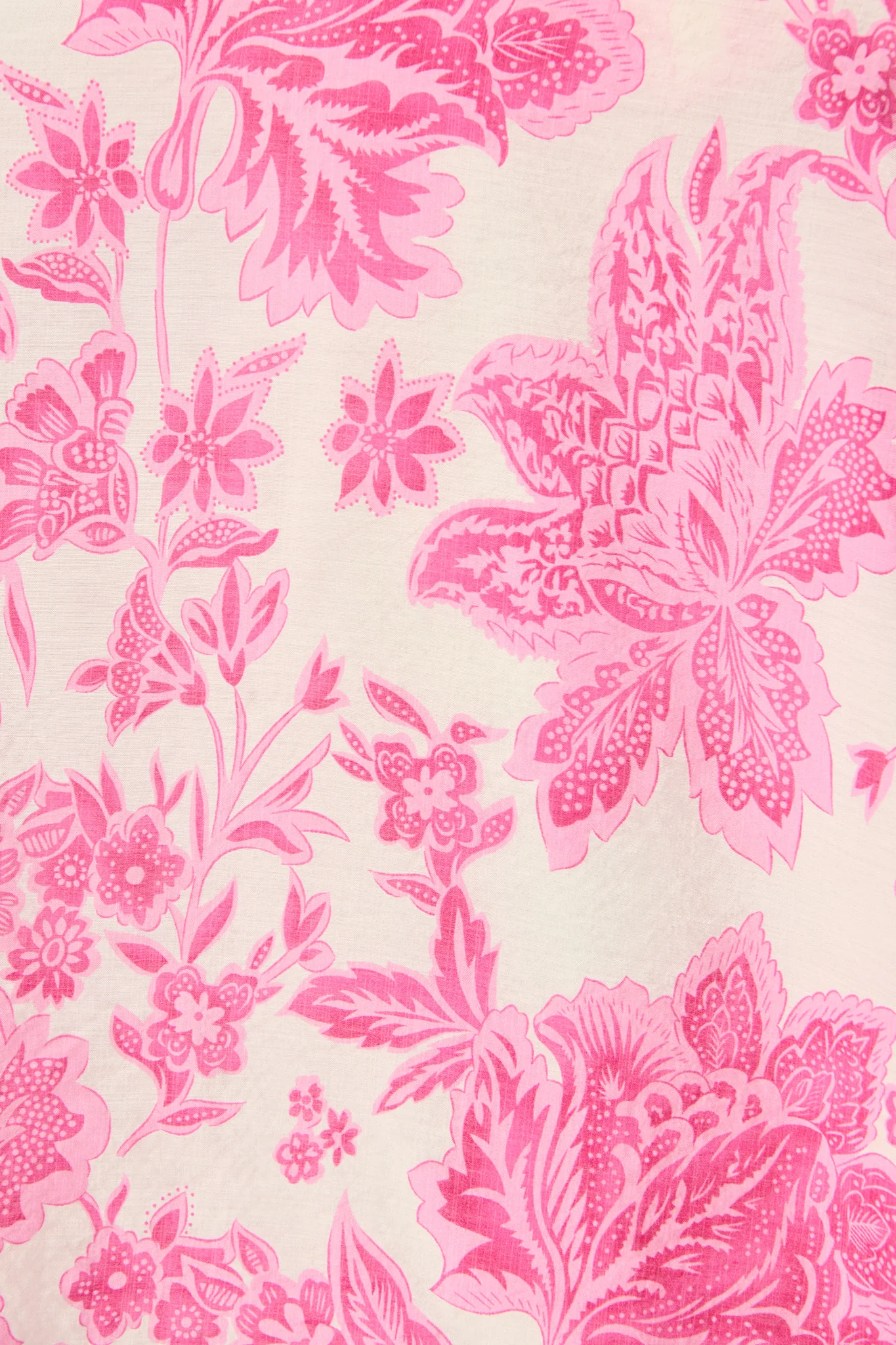 Roseabelle Midi Dress in Pink Leaf Print - Image 10
