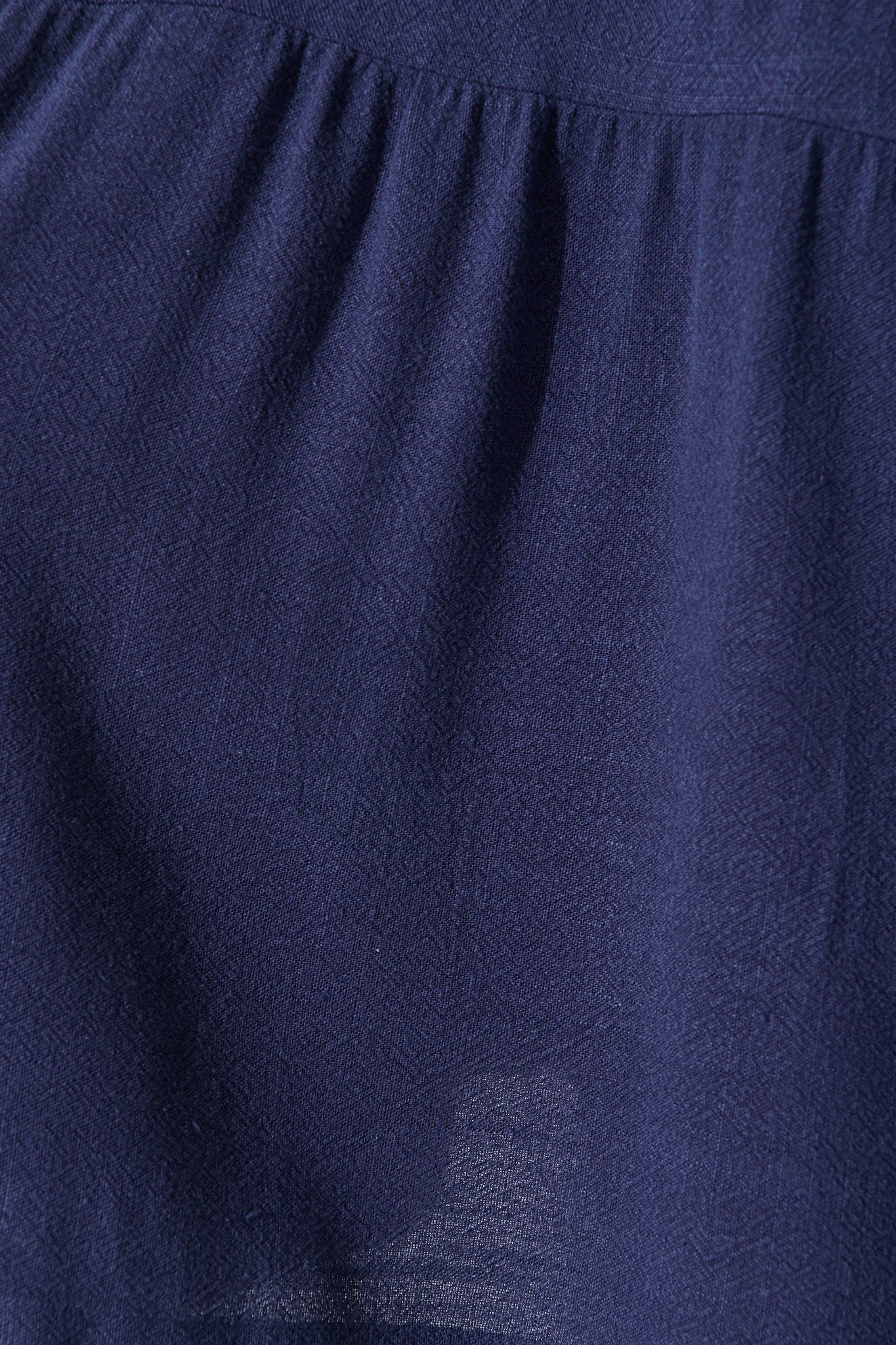 Rosemary Smock Dress in Navy Linen Blend - Image 6